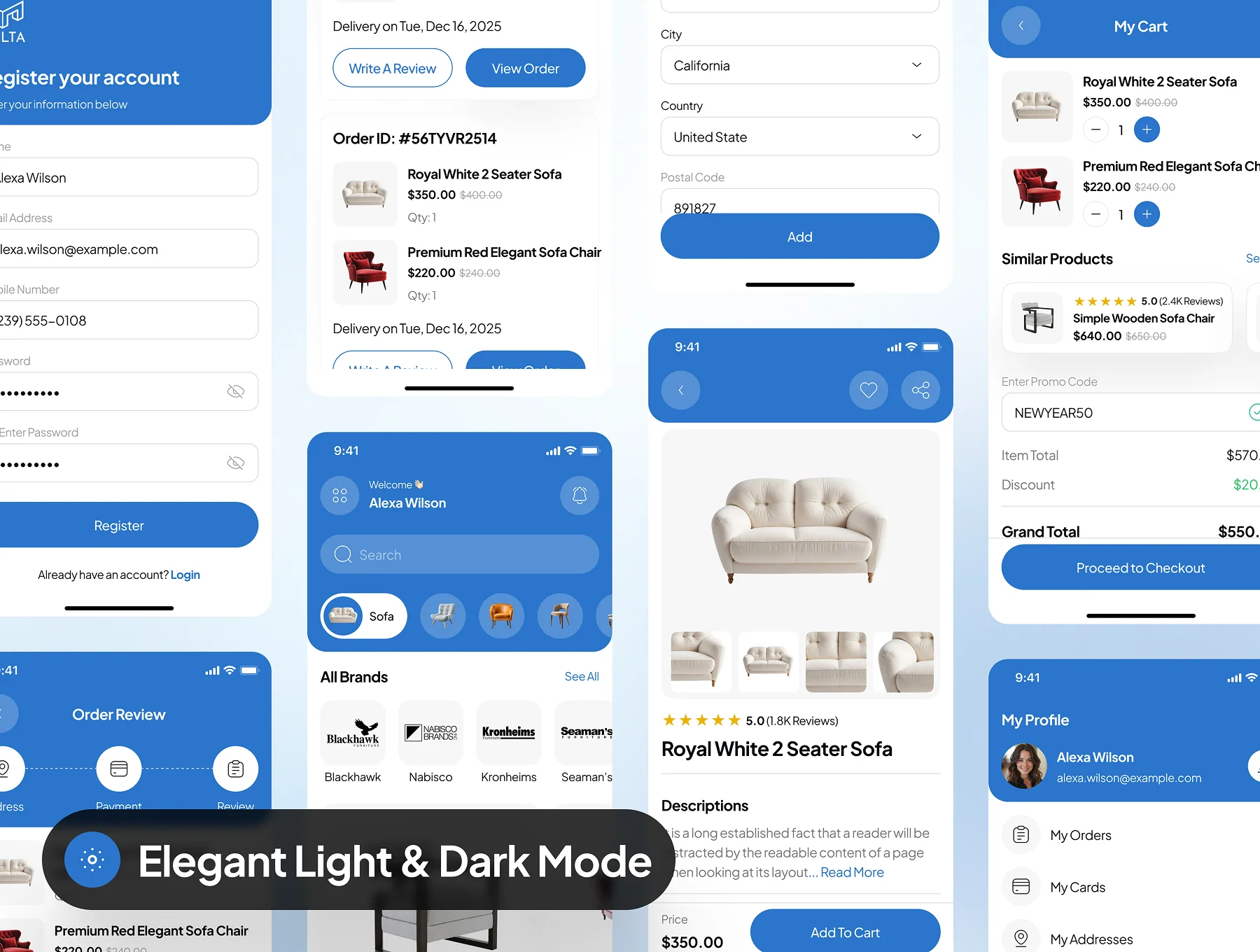Melta - Furniture Ecommerce App UI Kit 7