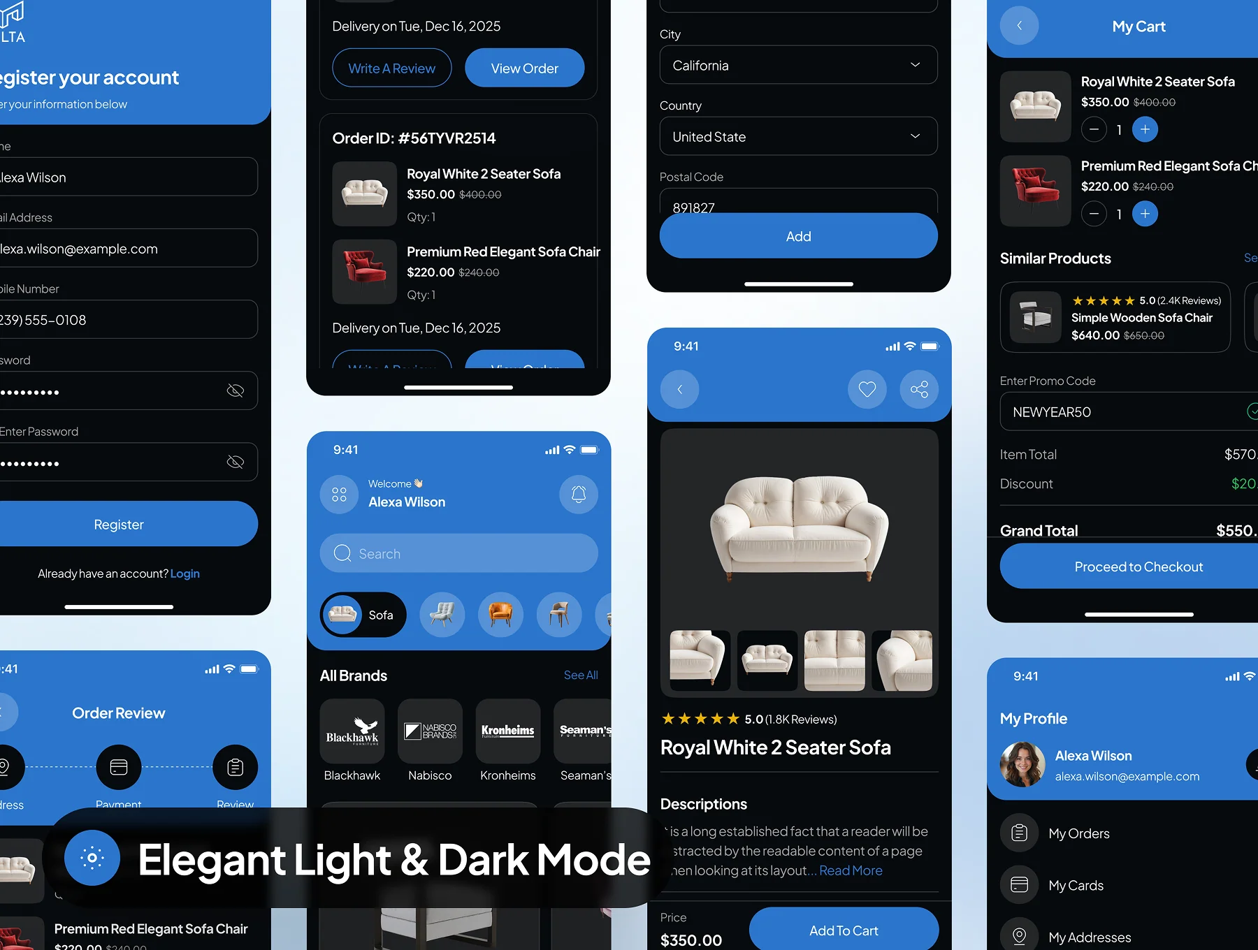 Melta - Furniture Ecommerce App UI Kit 8