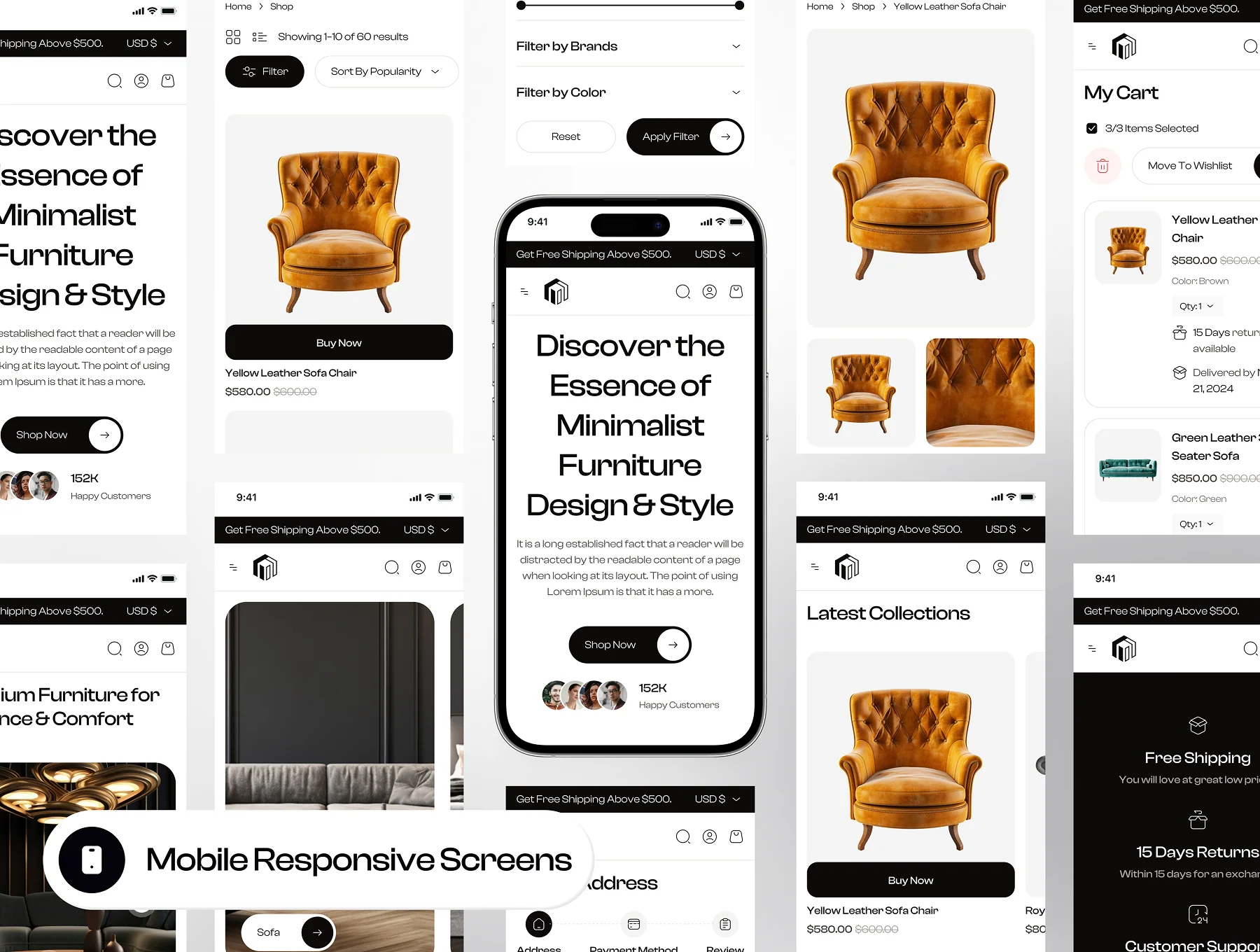 Melta - Furniture Ecommerce Website Framer Template 9