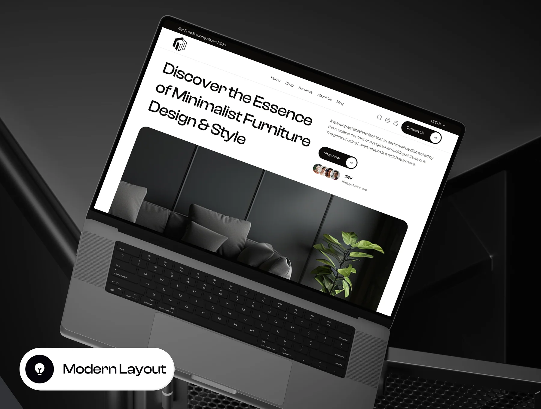 Melta - Furniture Ecommerce Website Framer Template 5