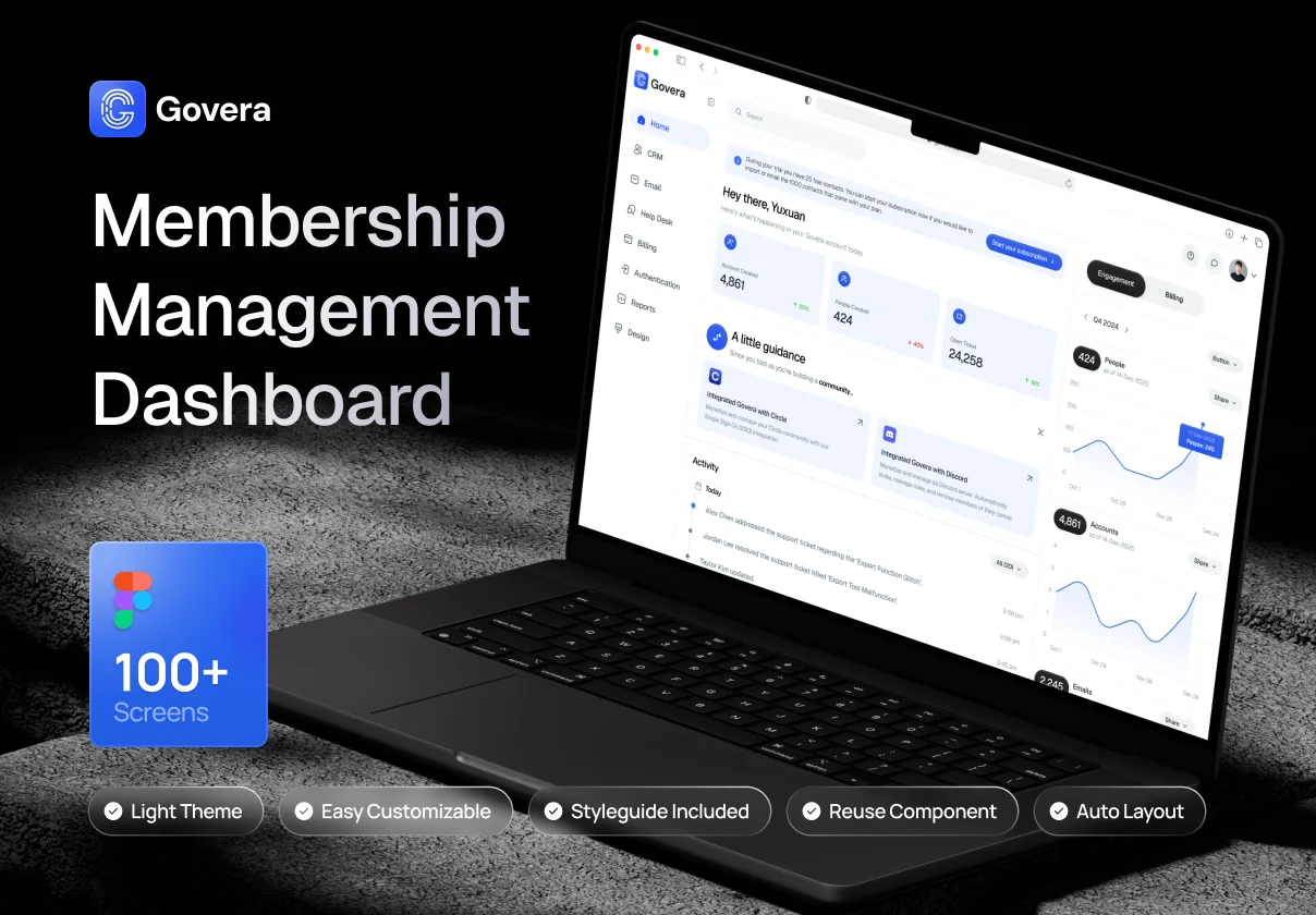 Membership Management Dashboard UI Kit