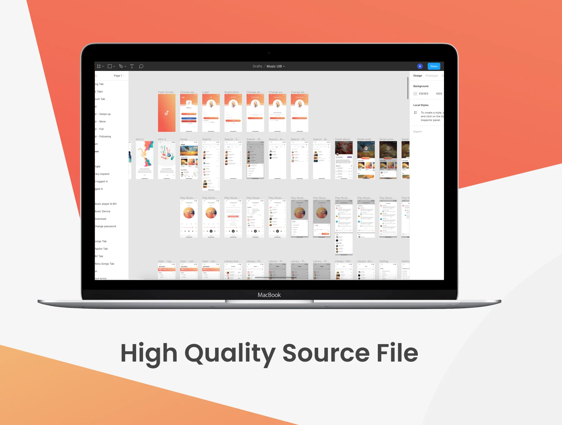 MeMusic - Online Music Player Mobile App UI Kit 3