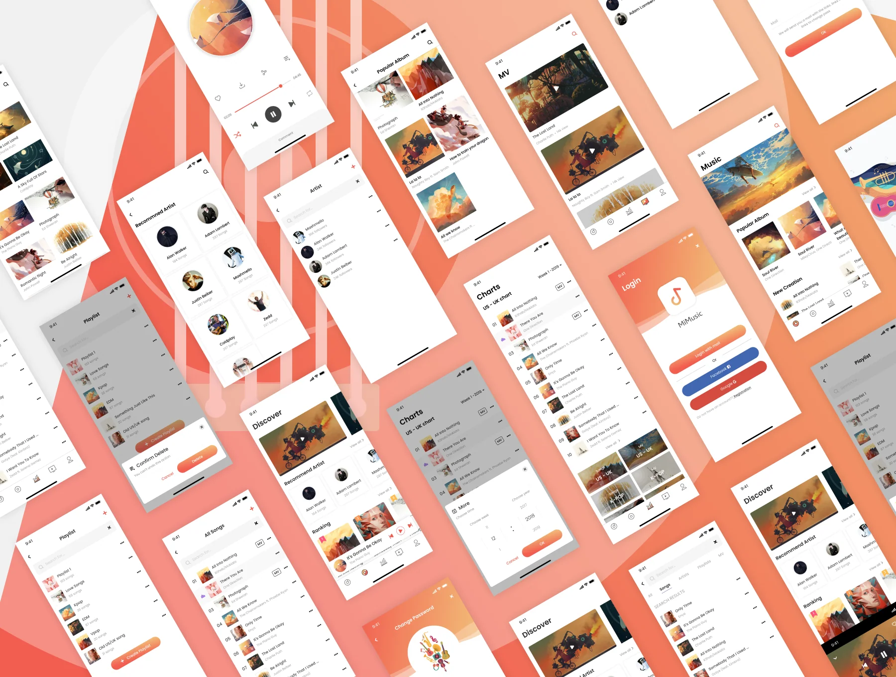 MeMusic - Online Music Player Mobile App UI Kit 6