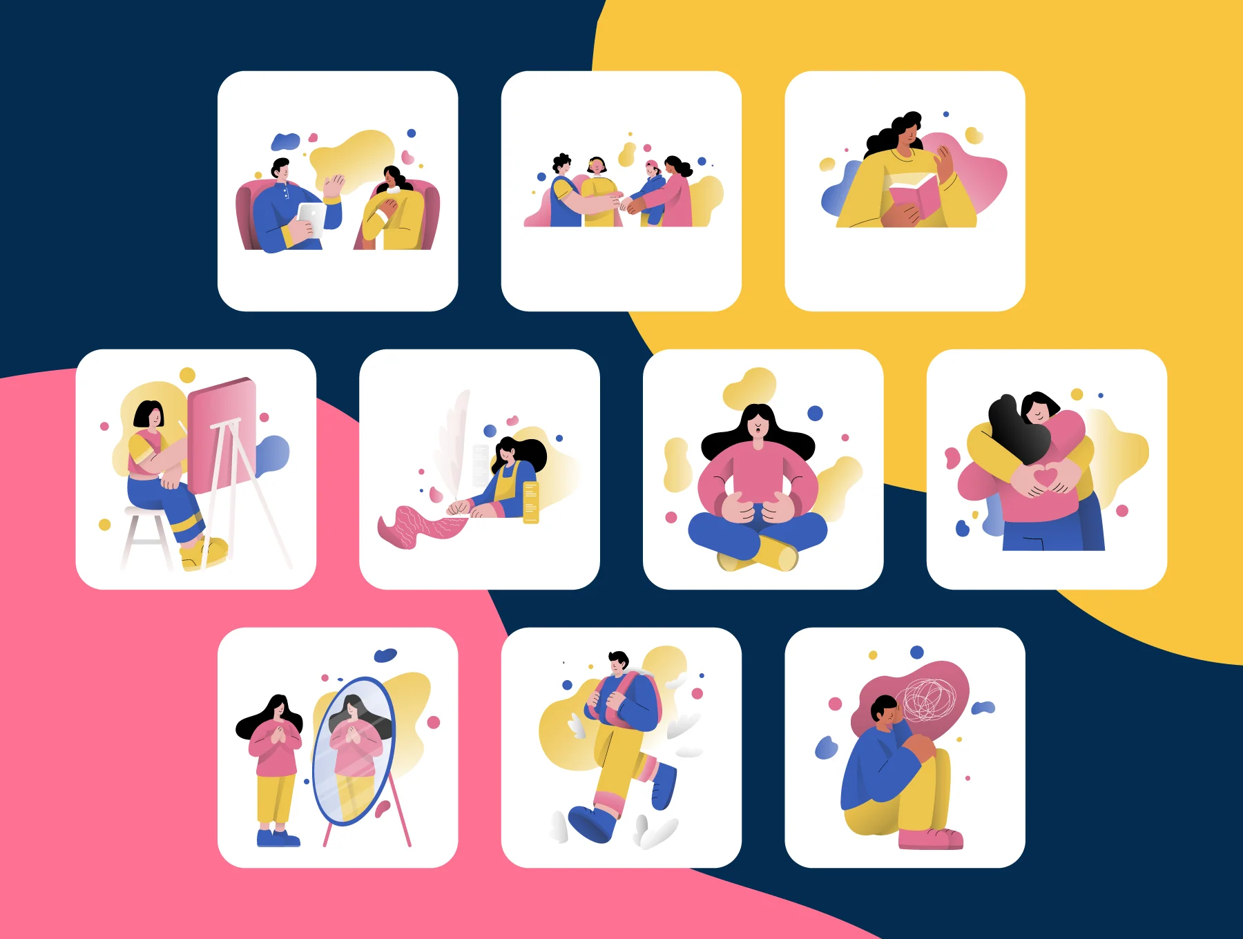 Mental Health Awareness Illustration Pack 7