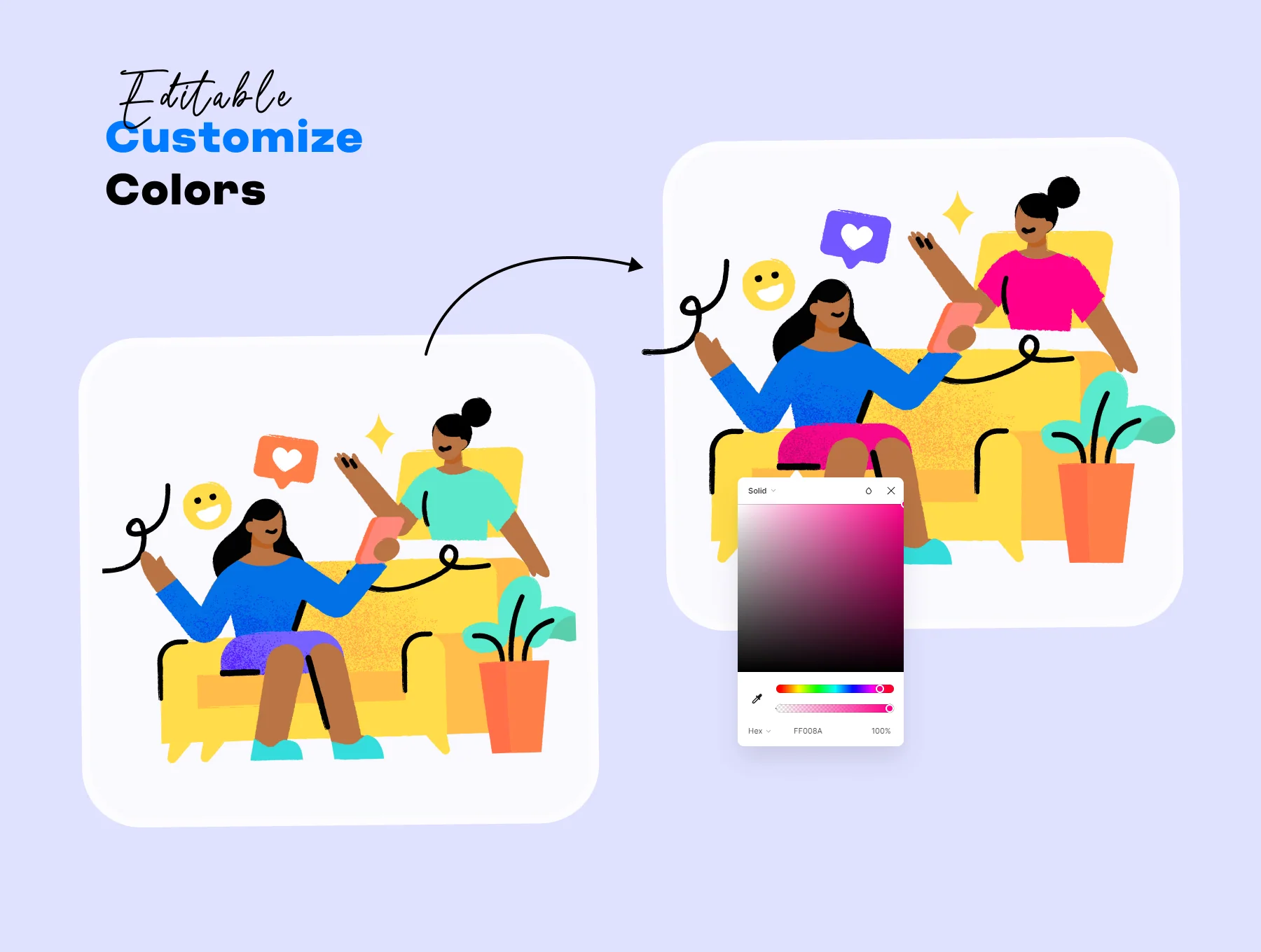 Mental Health  - Brush Vector Illustration 4