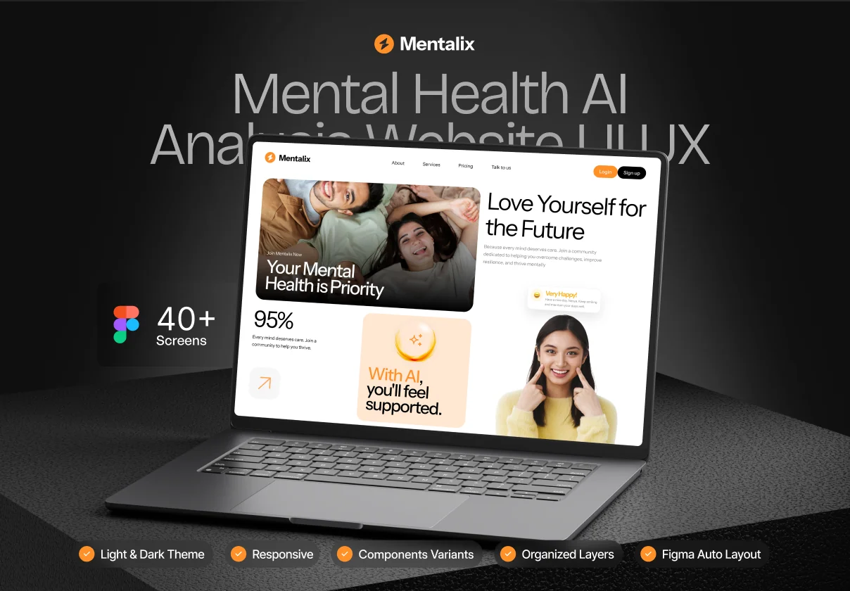Mentalix - Website Mental Health UI KIT