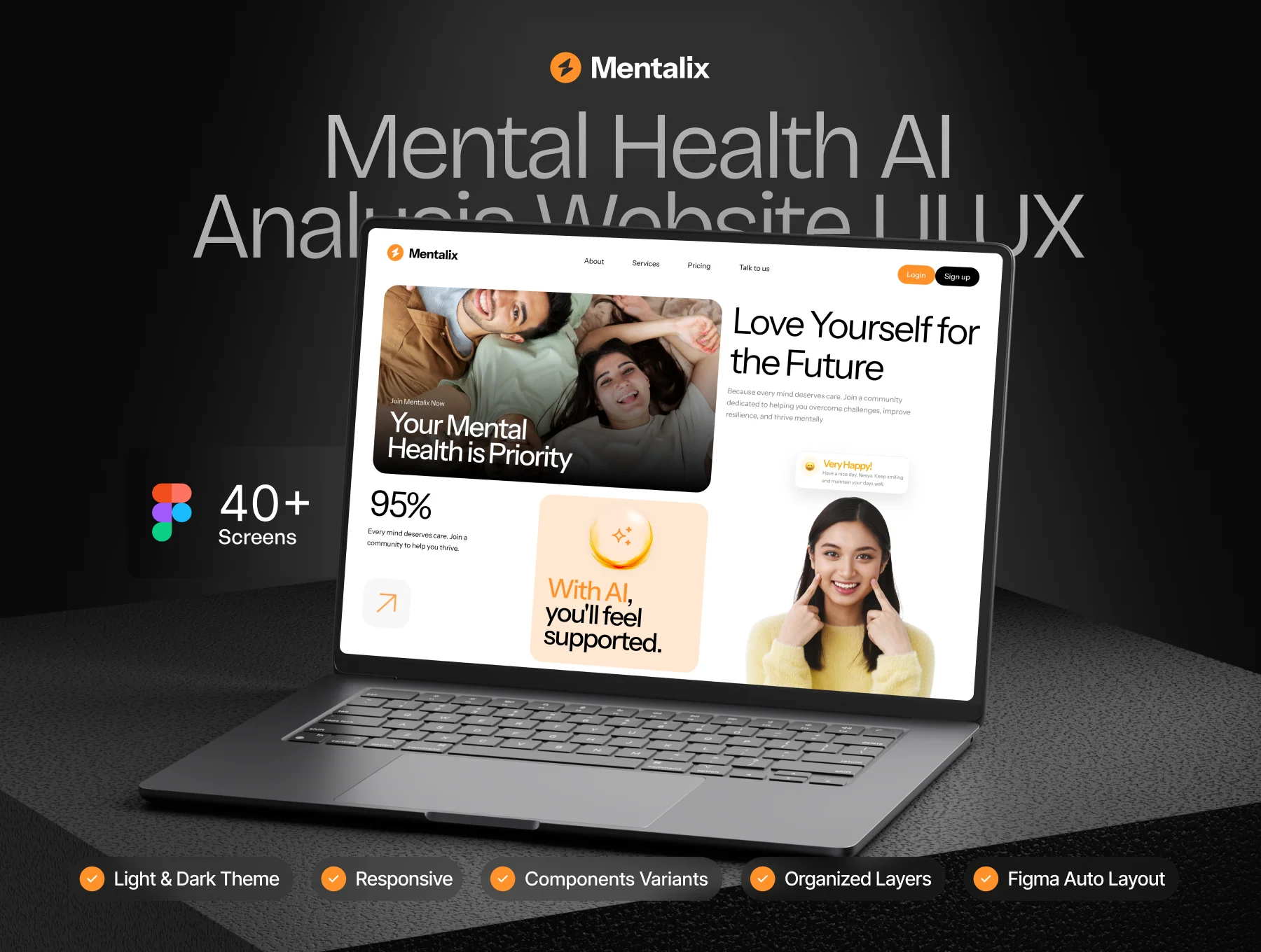 Mentalix - Website Mental Health UI KIT