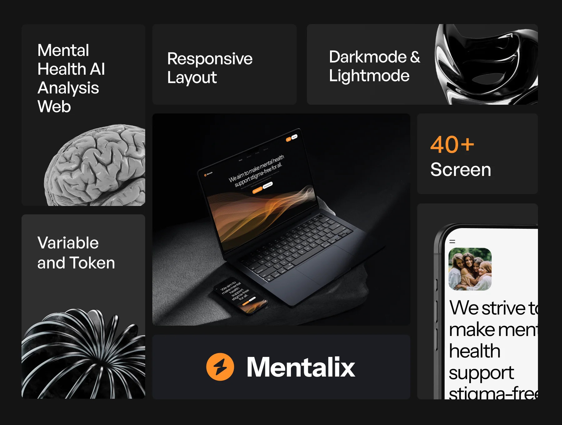 Mentalix - Website Mental Health UI KIT 2