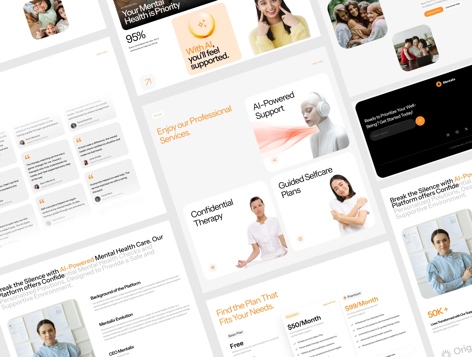 Mentalix - Website Mental Health UI KIT 6
