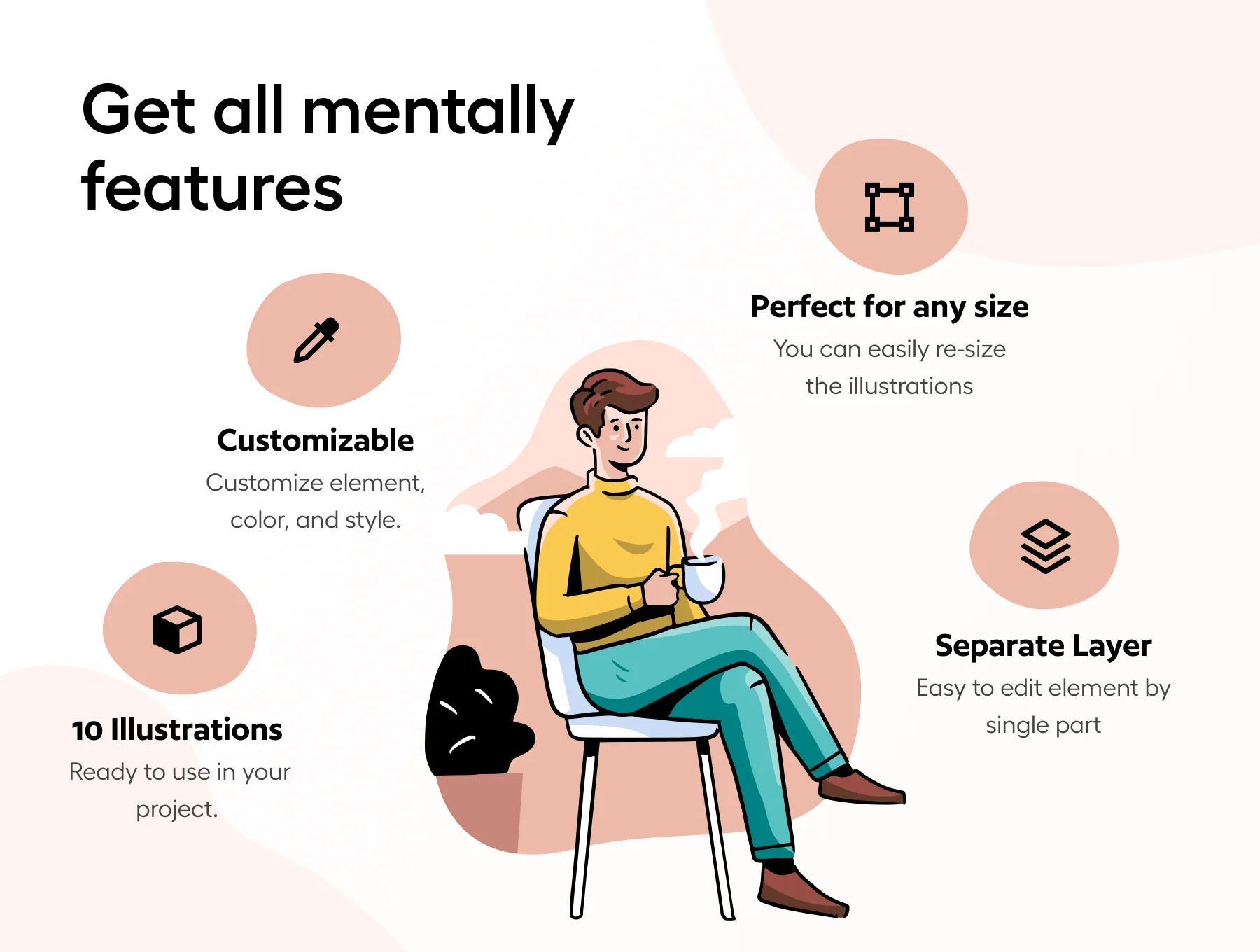 Mentally - Mental health Illustration Set 3