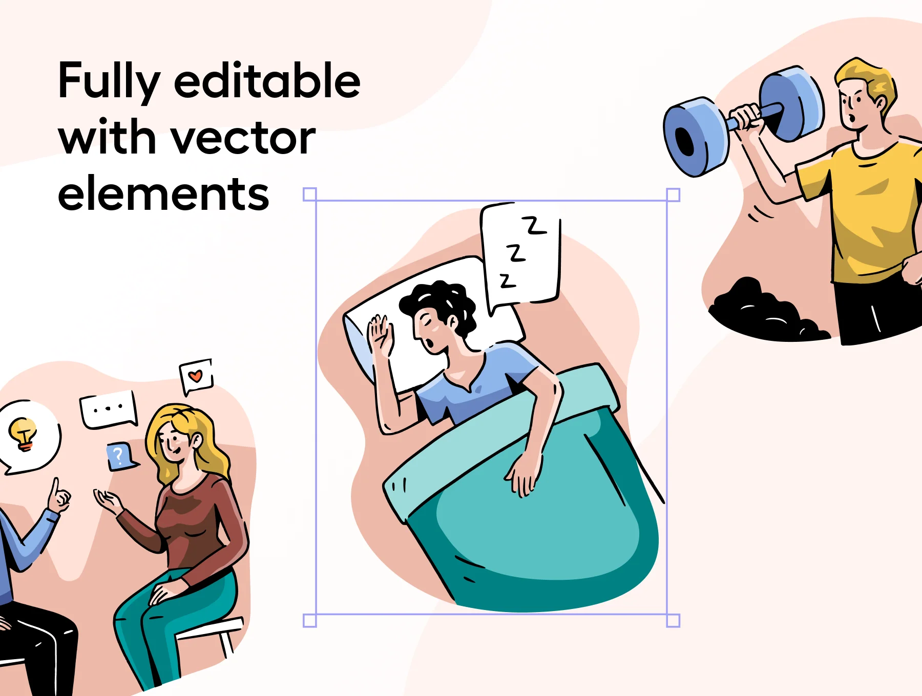 Mentally - Mental health Illustration Set 4