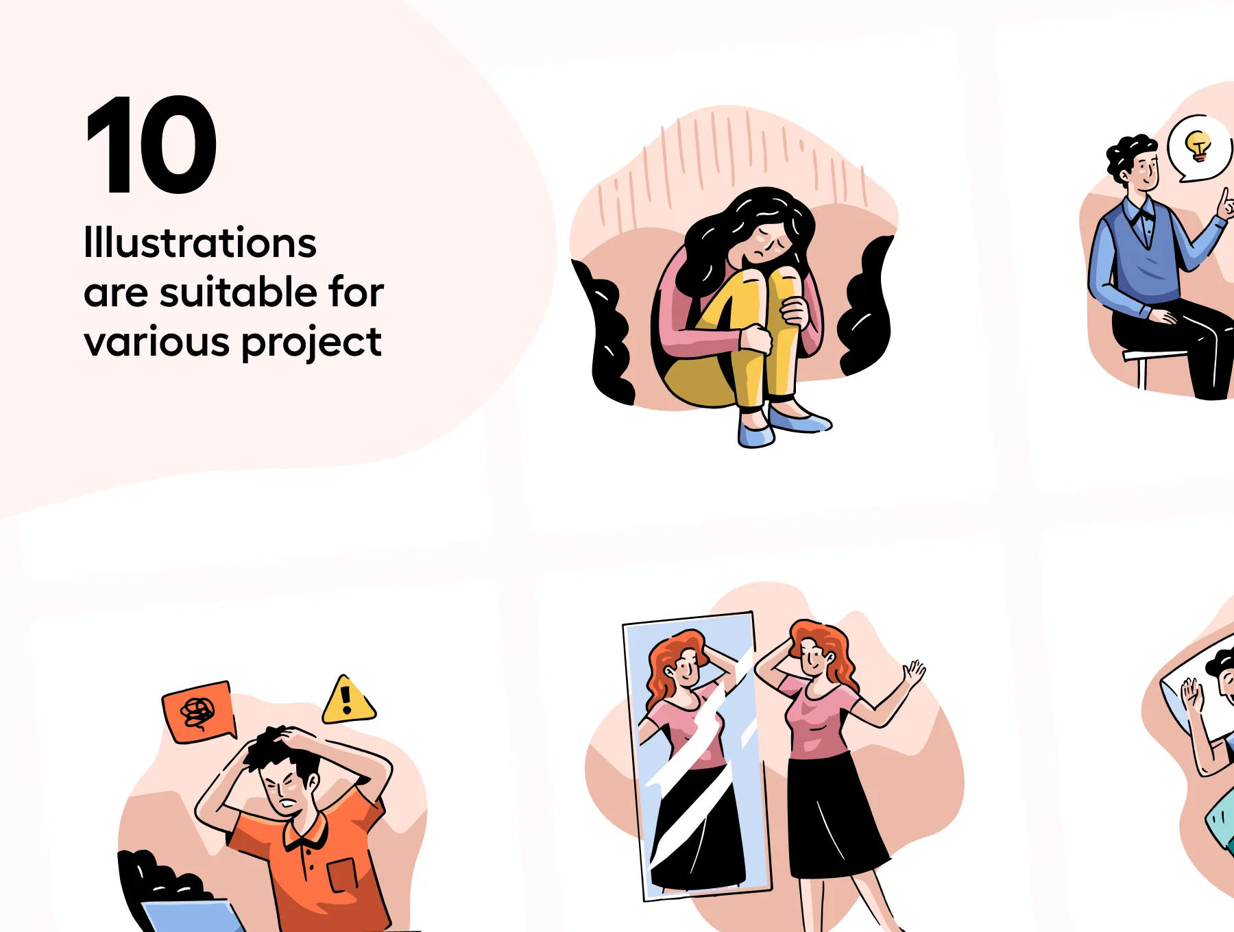 Mentally - Mental health Illustration Set 7