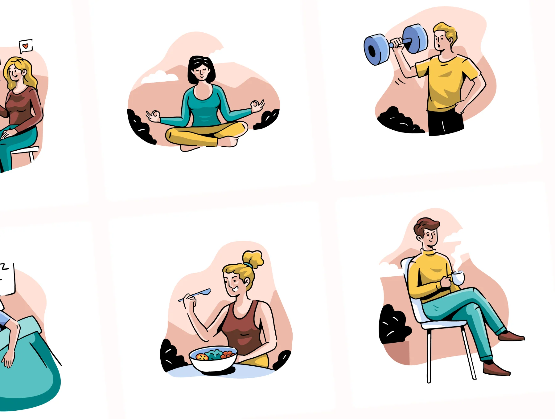 Mentally - Mental health Illustration Set 8