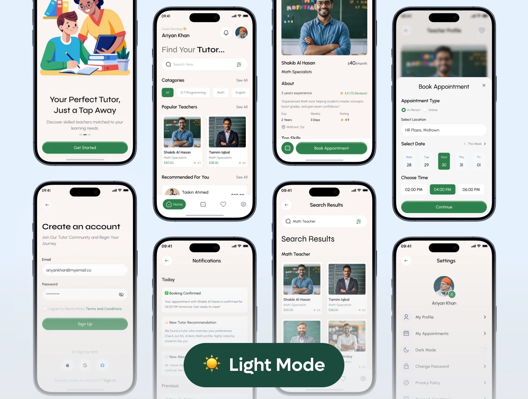MentorMate -  Tutor Finder App UI Kit 3