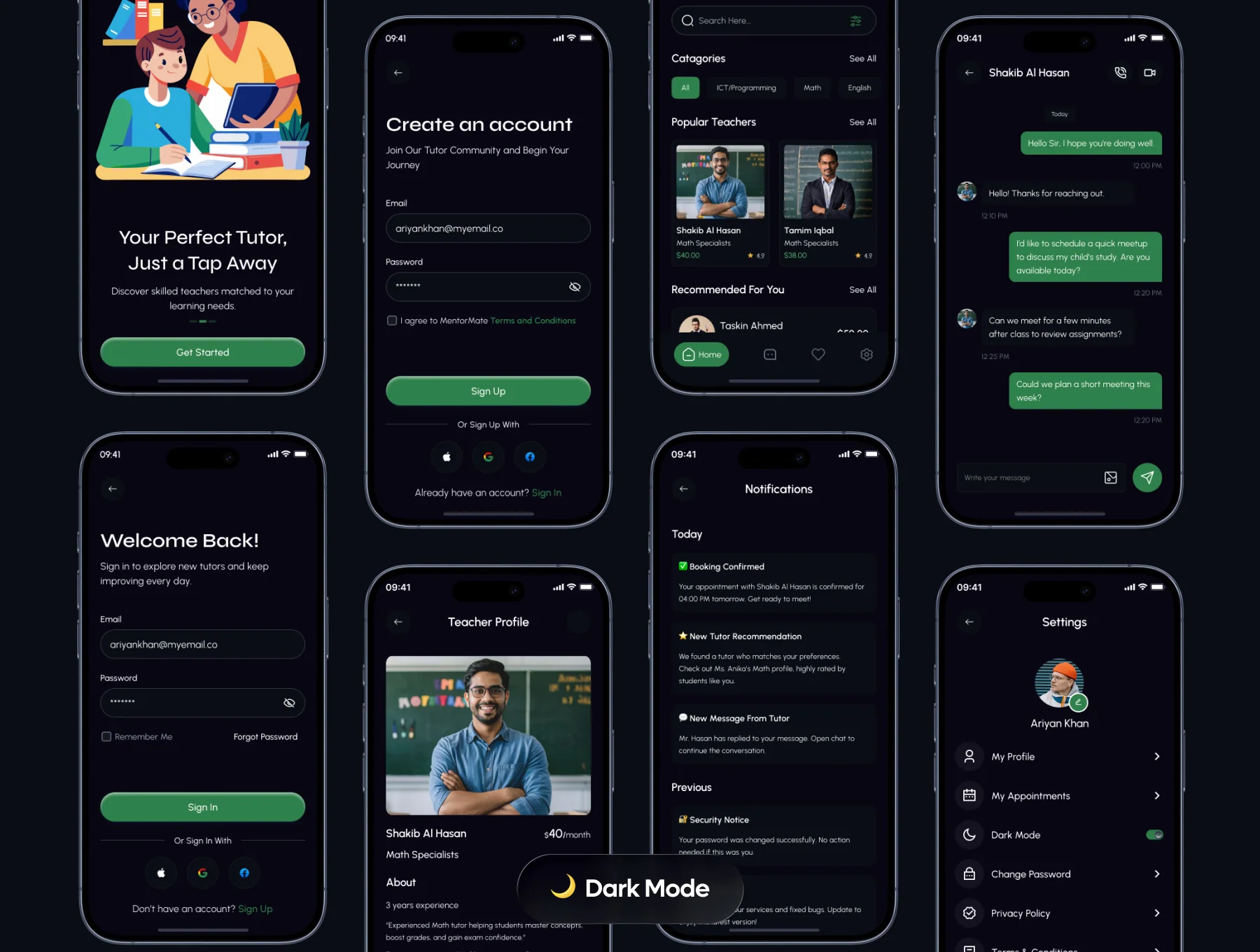 MentorMate -  Tutor Finder App UI Kit 4