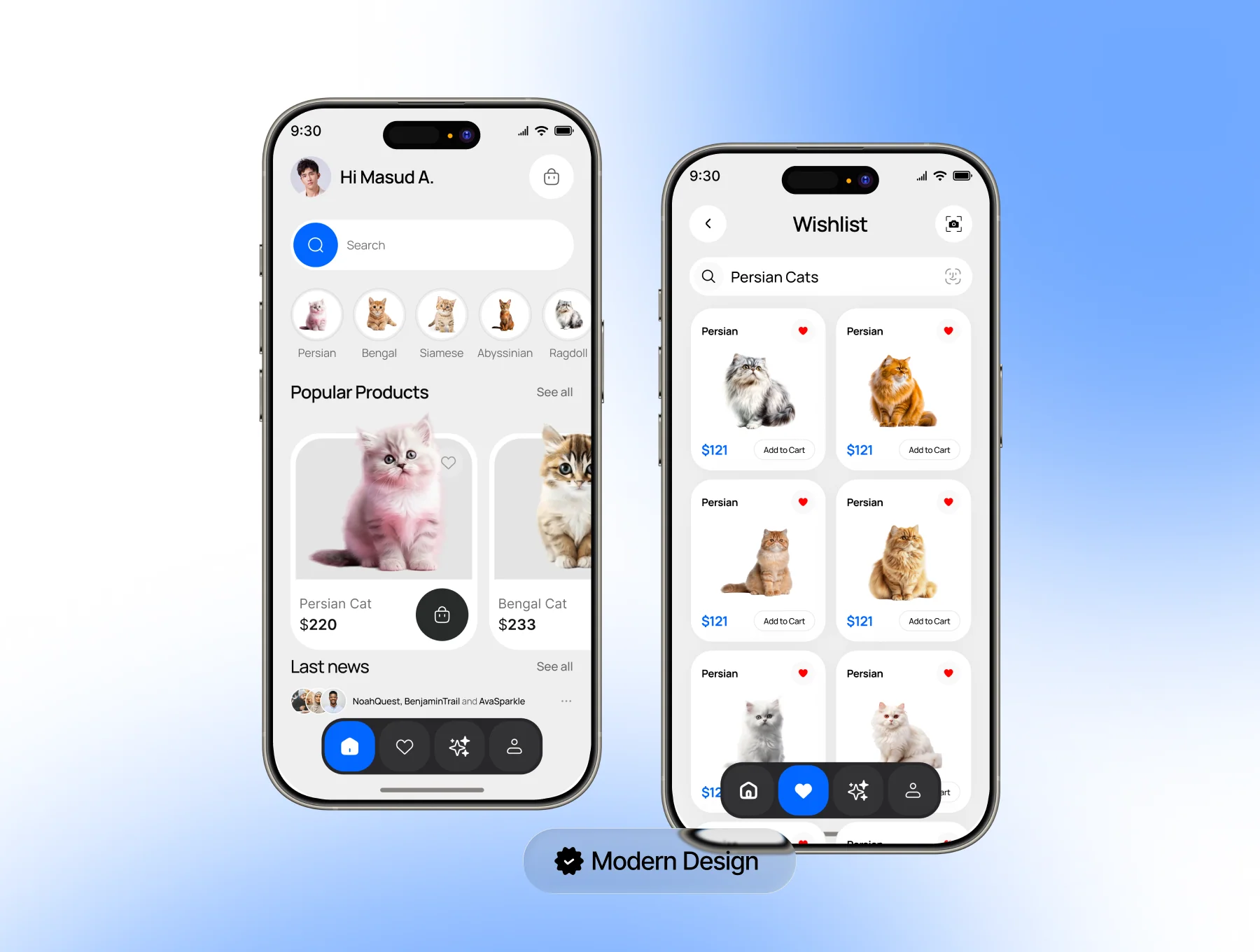 MeowMart – Cat Care & Pet Shop Mobile App UI Kit 3