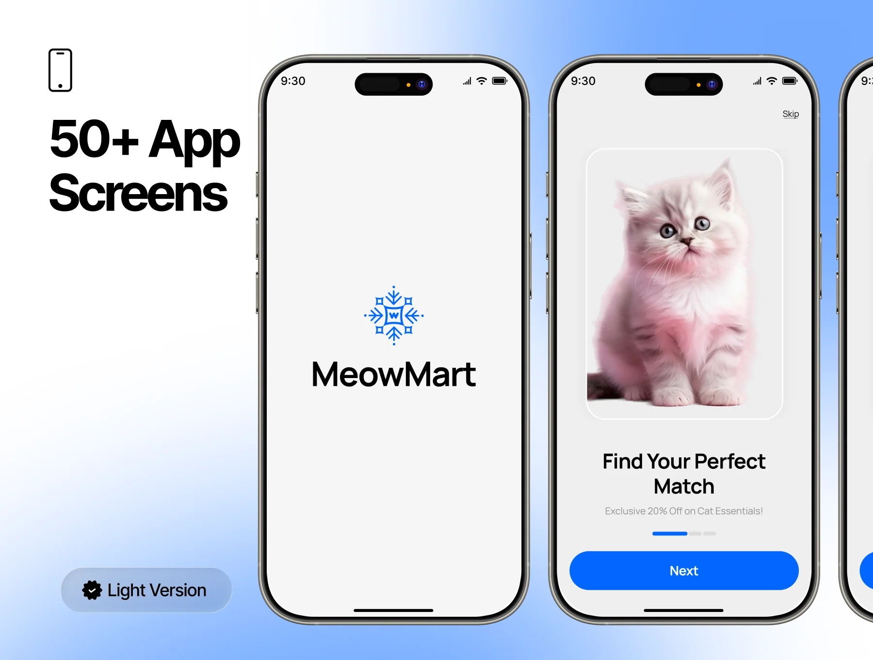 MeowMart – Cat Care & Pet Shop Mobile App UI Kit 4