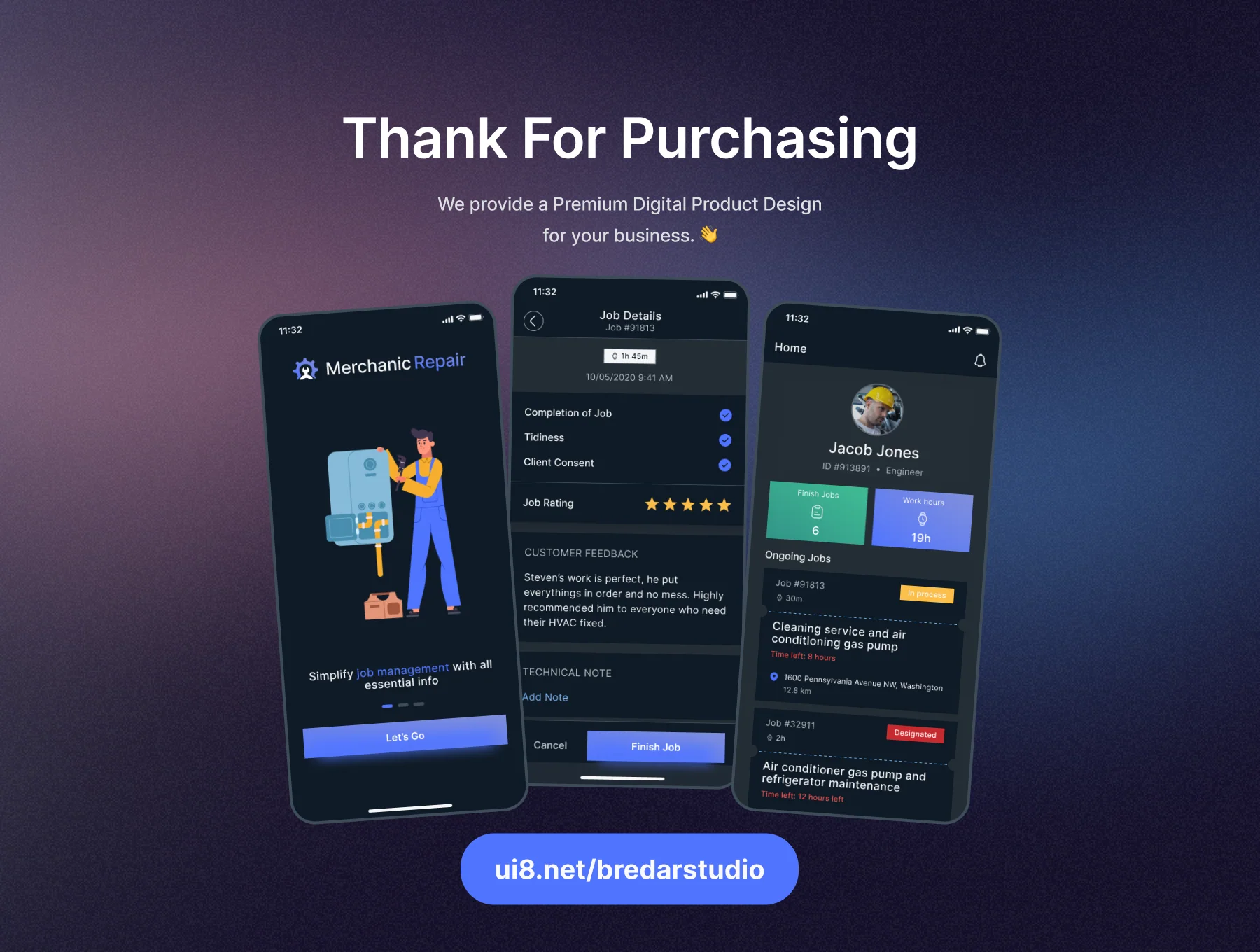 Merchanic Repair - Mobile App (UI KIT) 6