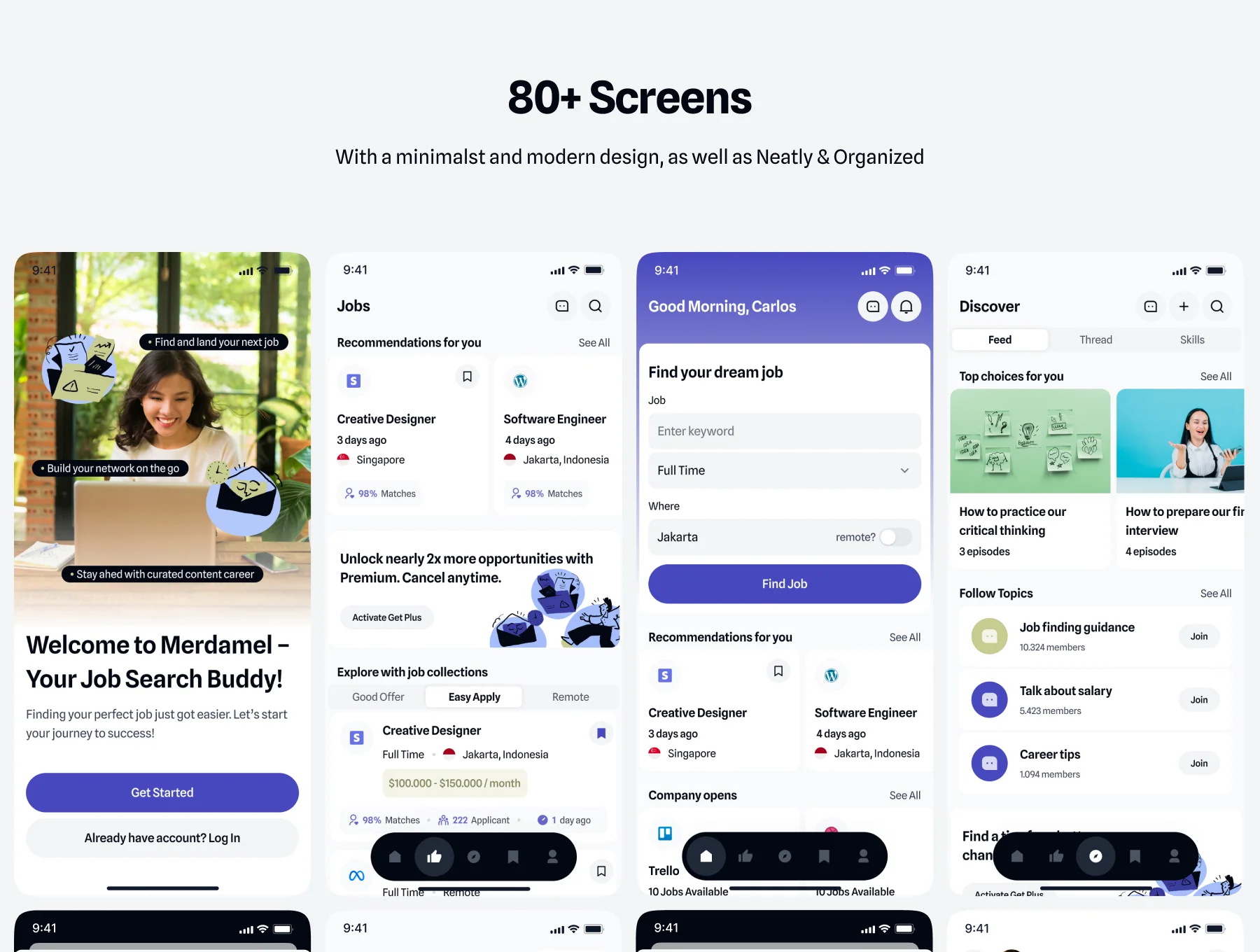 Merdamel - Job Finder App UI Kit 6