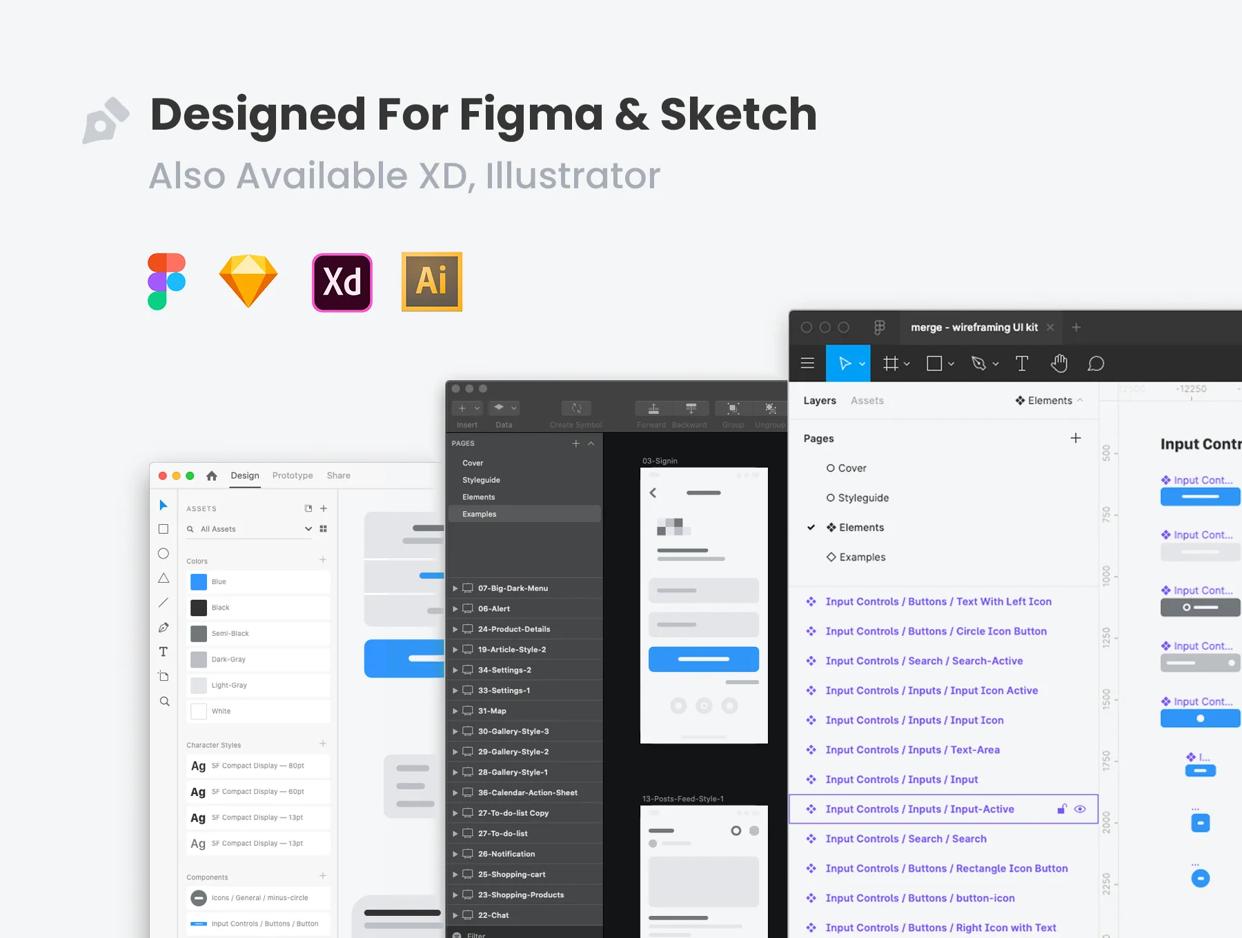 Merge Wireframing UI Kit 9
