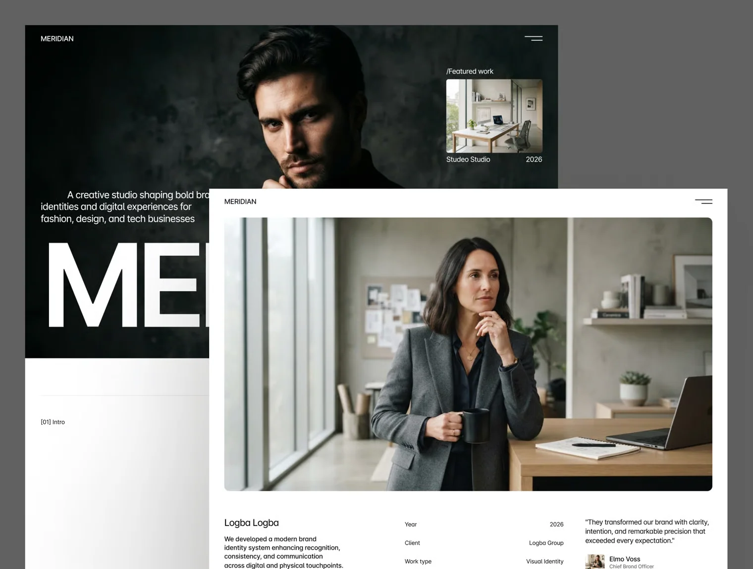 Meridian – Creative Agency Website Template 5