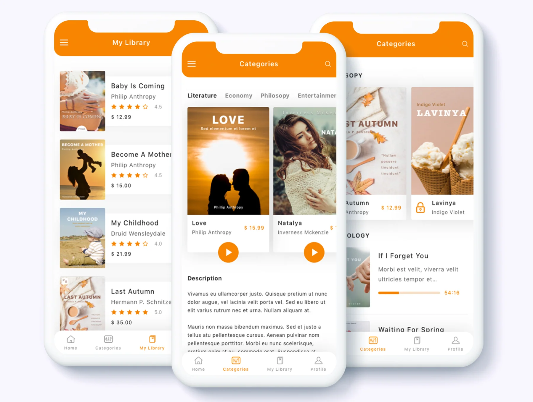 Meron - e-Book and Audio Book App UI Kit 3