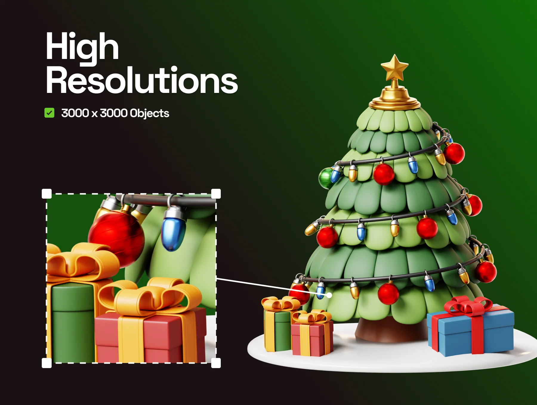 Merry Christmas 3D Illustrations 3