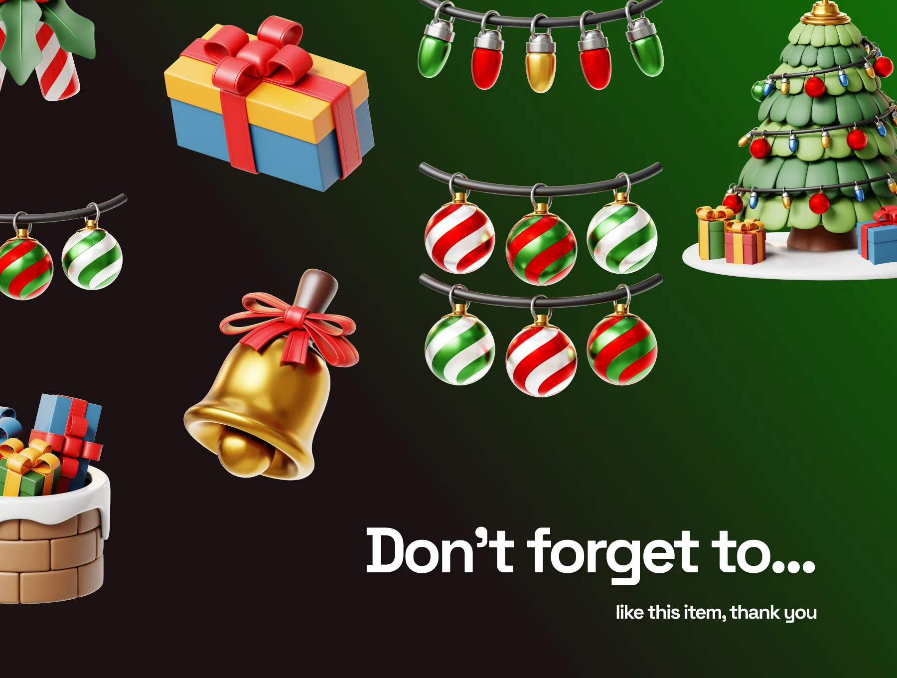 Merry Christmas 3D Illustrations 6
