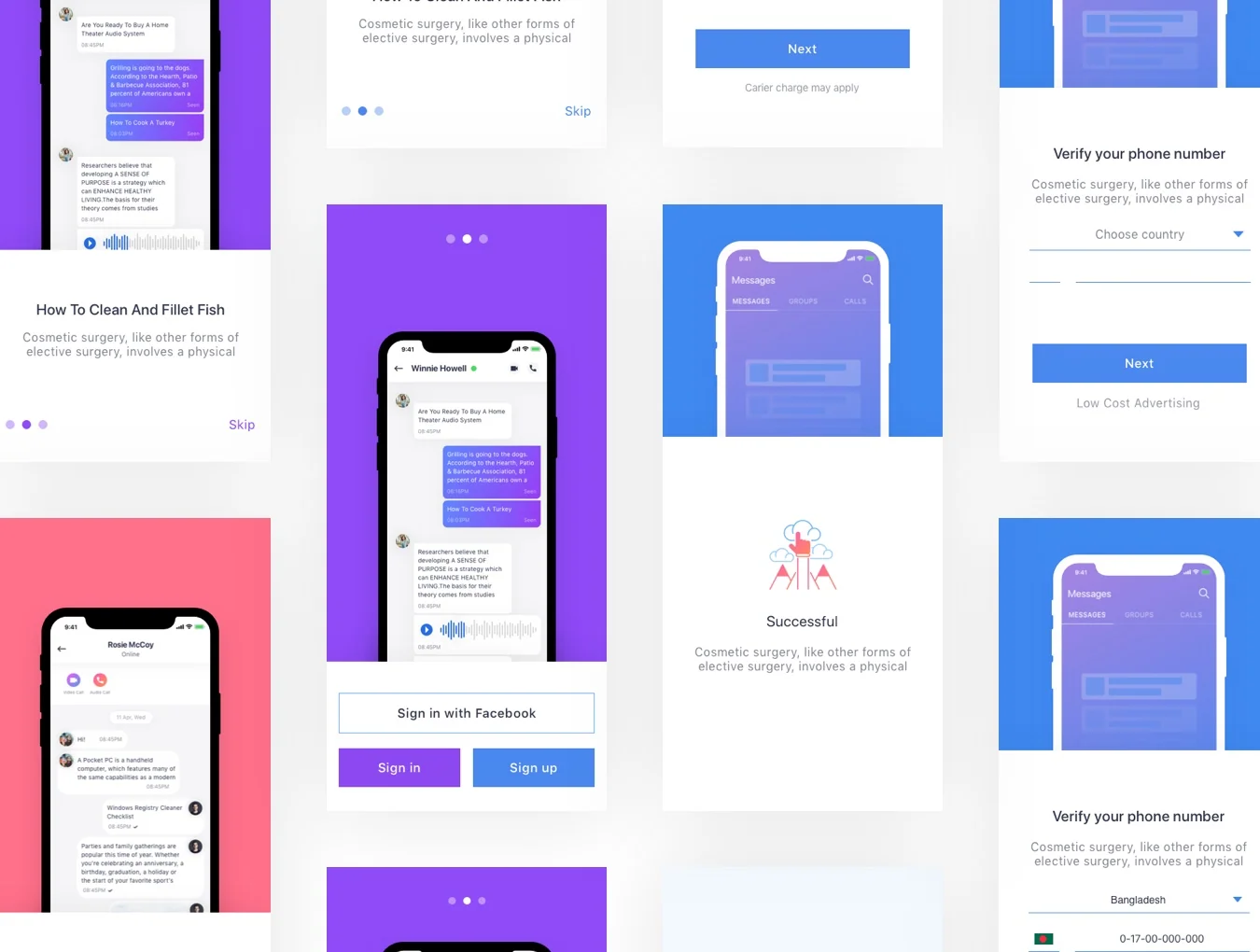 Message iOS UI Kit 3