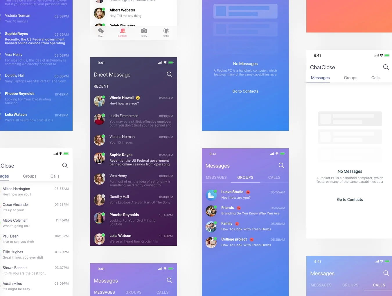 Message iOS UI Kit 4