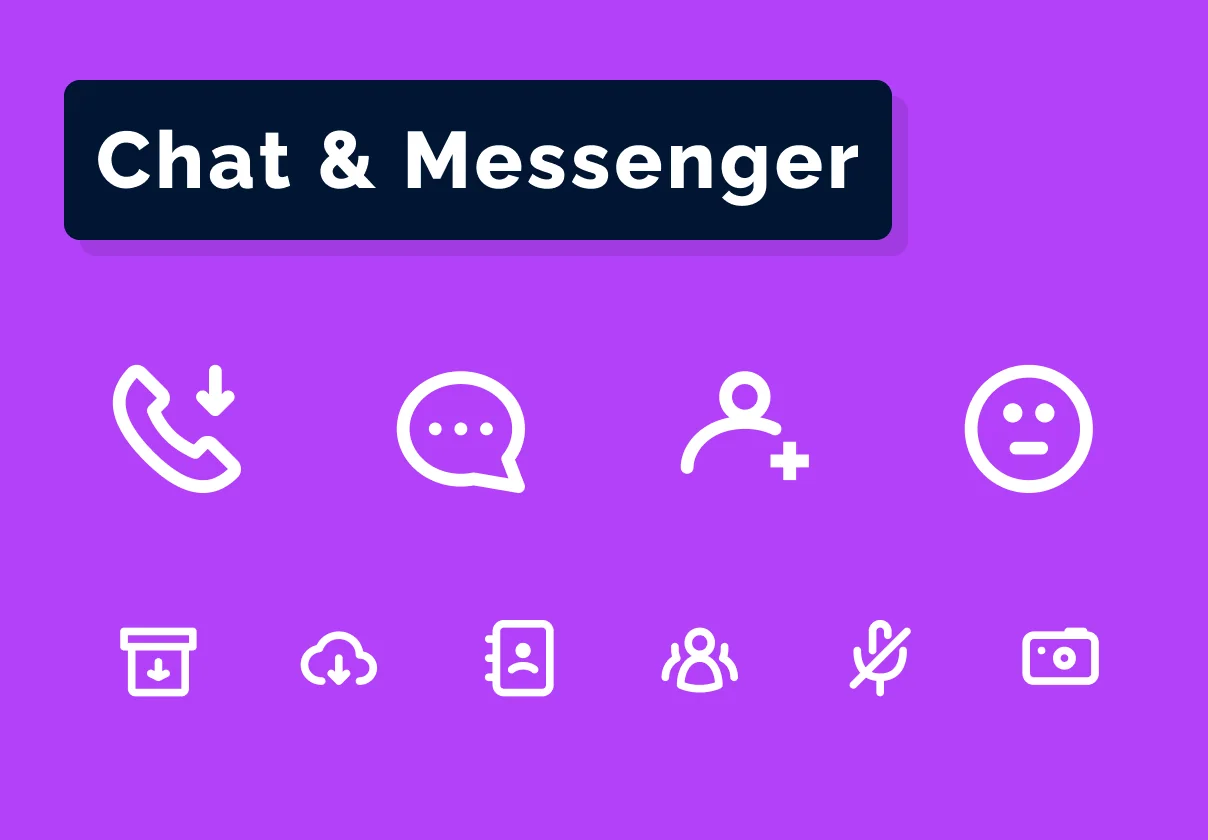 Messenger & Chat Icons Set