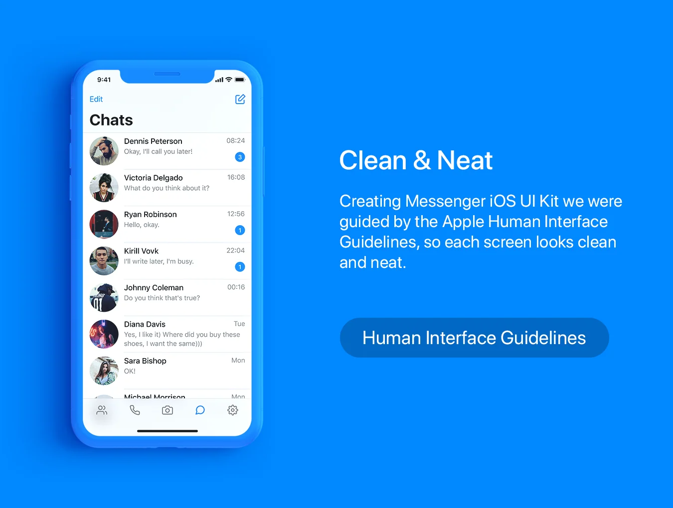 Messenger iOS UI Kit 3