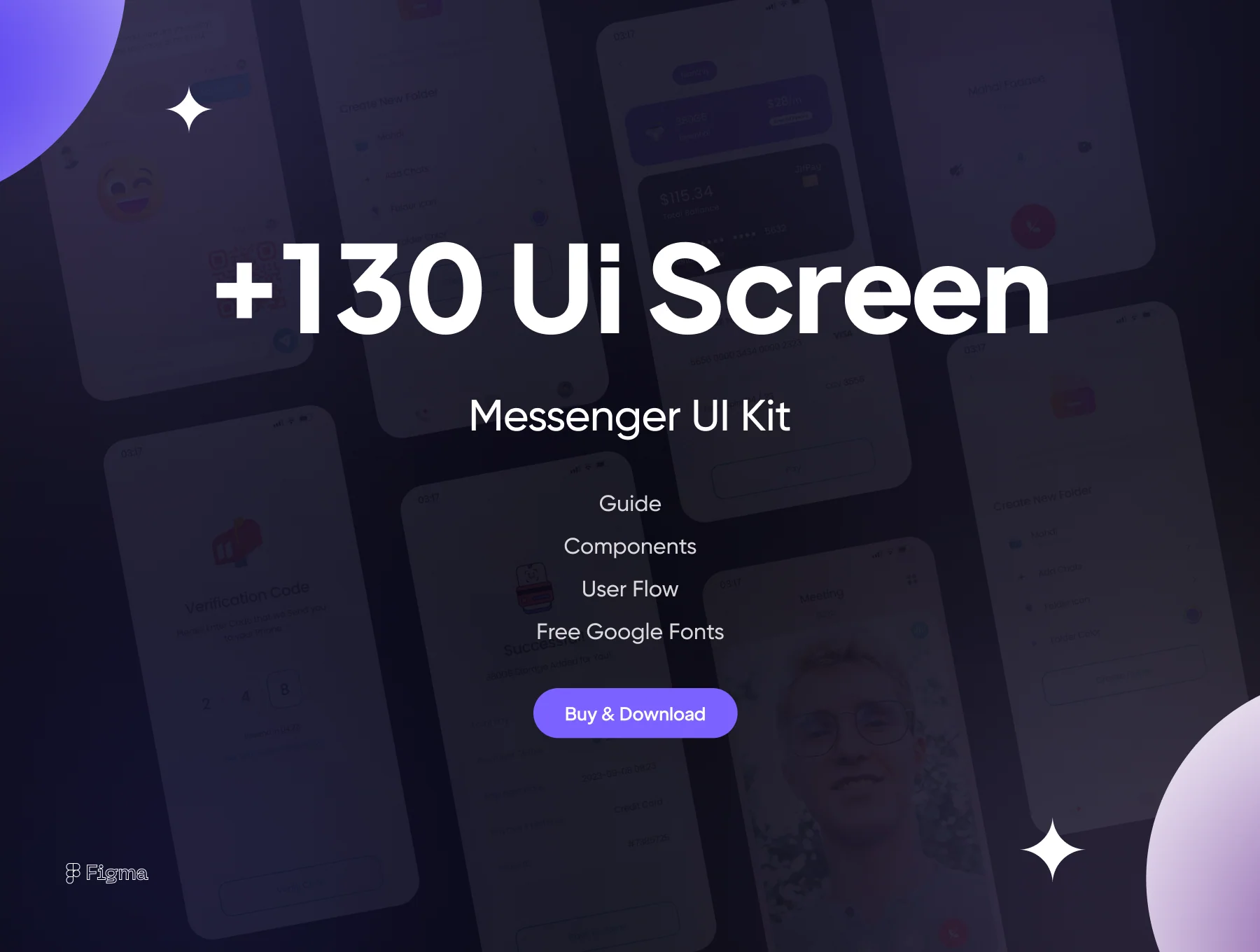 Messenger Mobile and Desktop App UI Kit 2