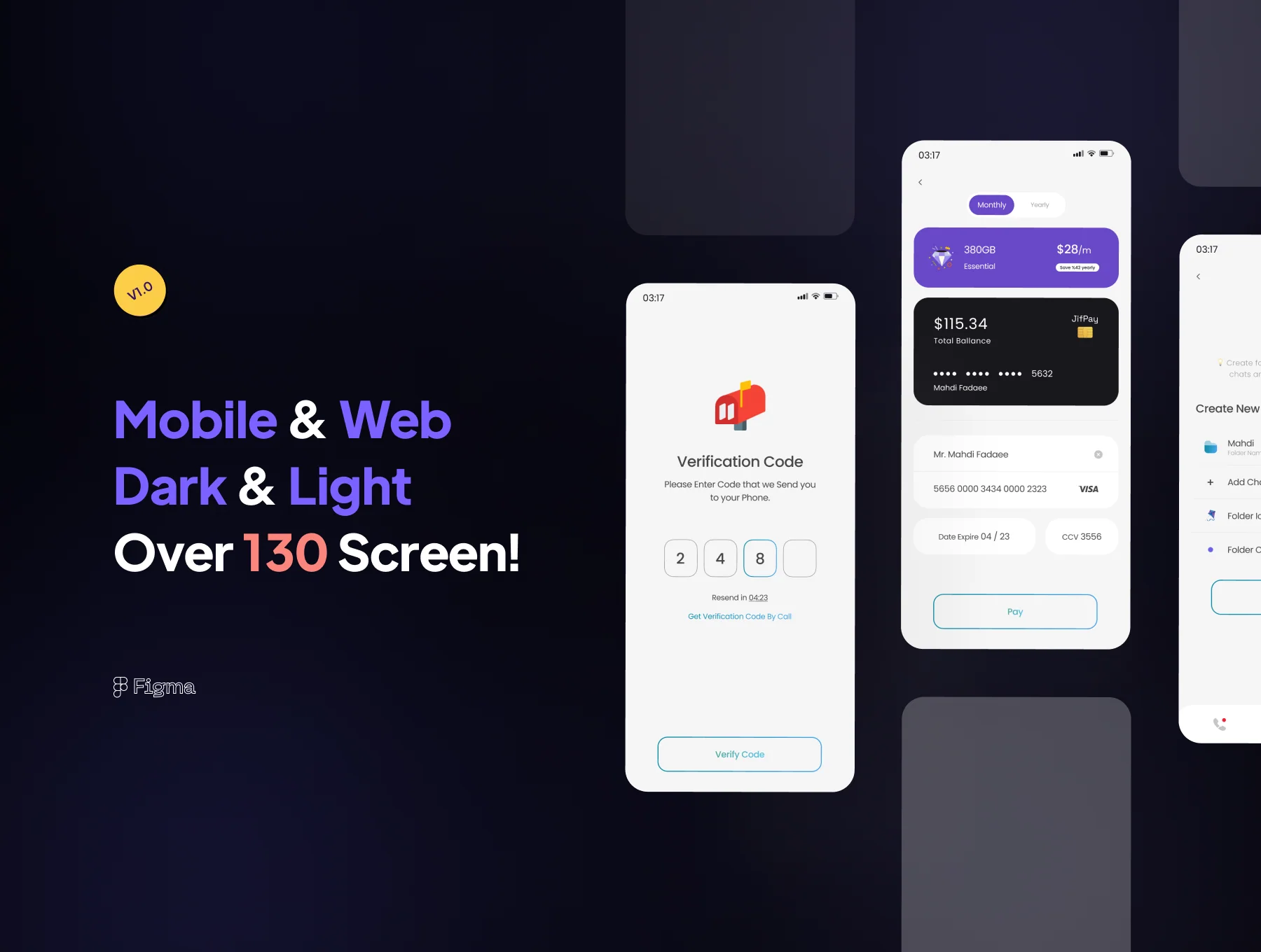 Messenger Mobile and Desktop App UI Kit 4