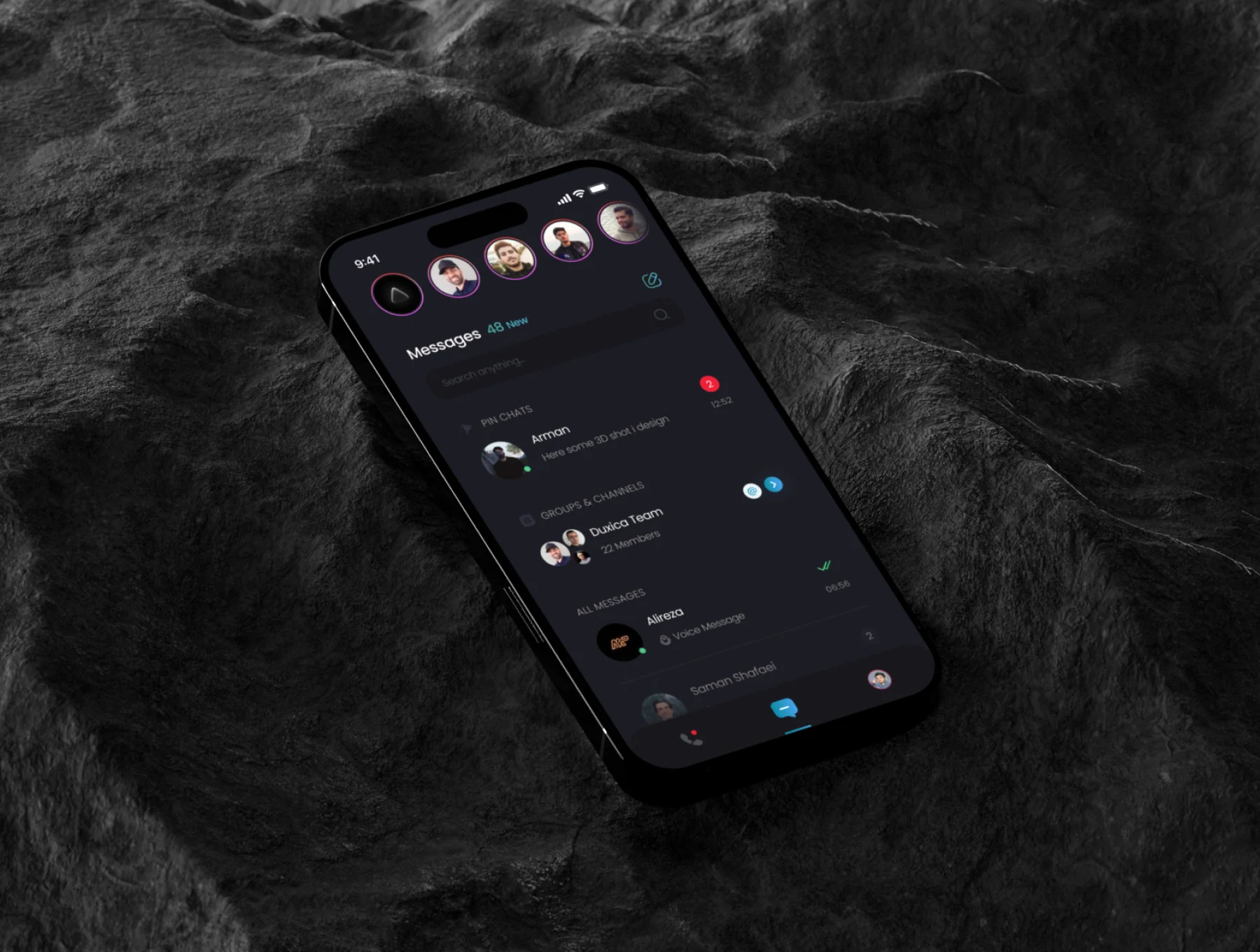 Messenger Mobile and Desktop App UI Kit 5