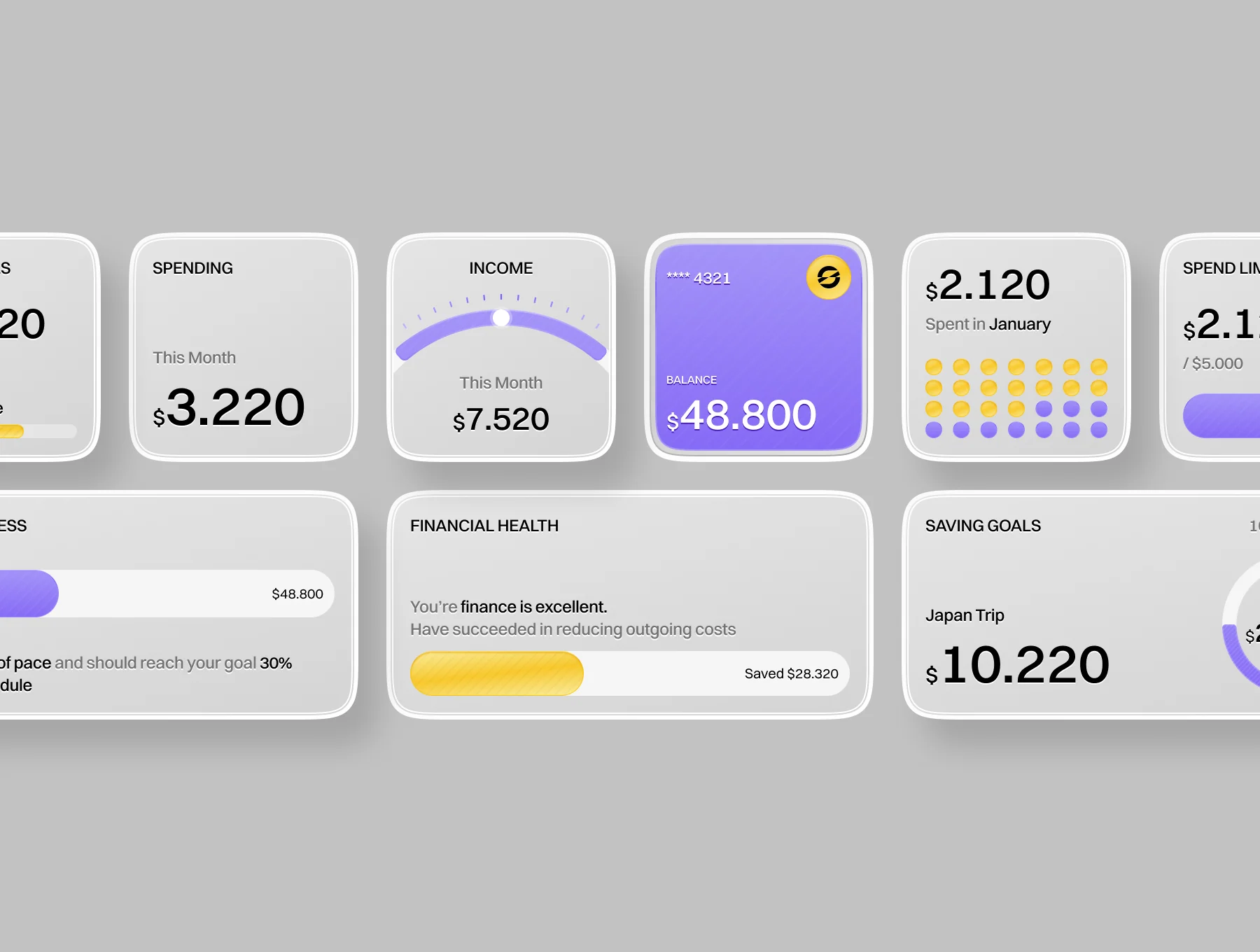 MetalBank – Banking Widgets UI Kit 3