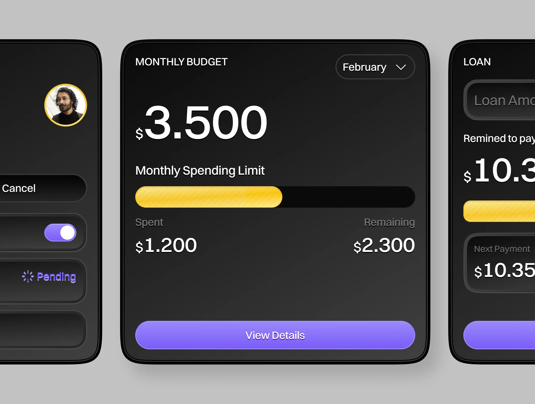 MetalBank – Banking Widgets UI Kit 4