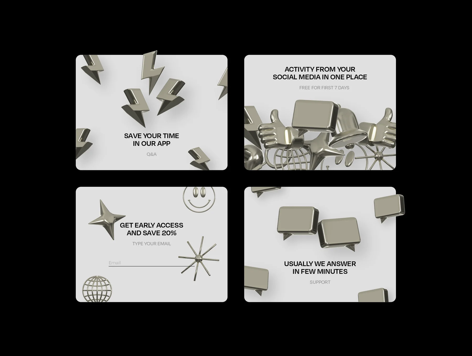 Metallic Icons 4