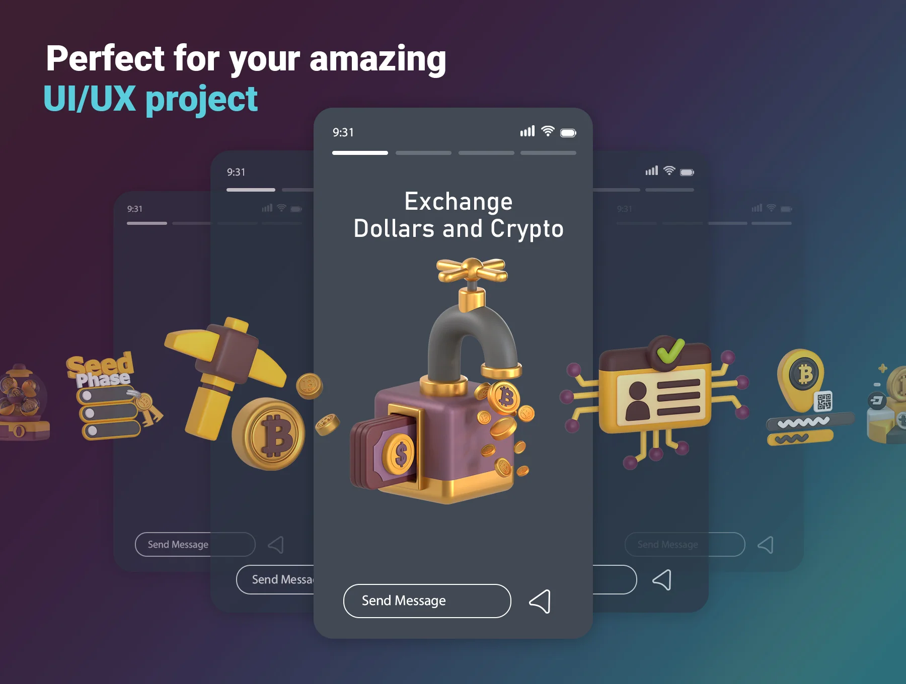 Metaverse 3D Icon Set Pack.1 4