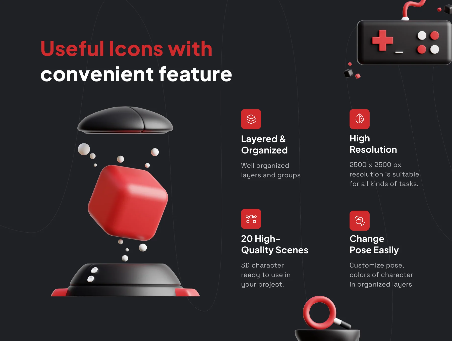 Metaverse 3D Icon Set 2