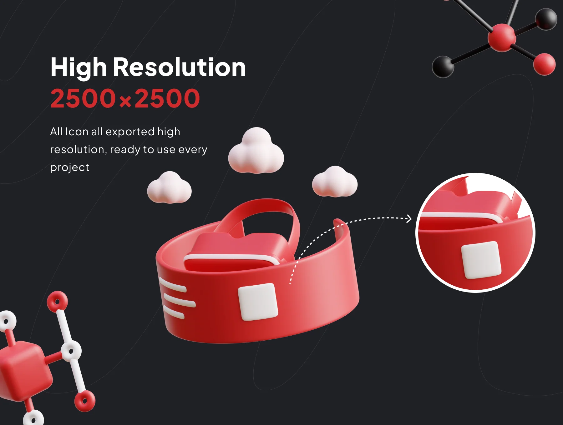 Metaverse 3D Icon Set 3