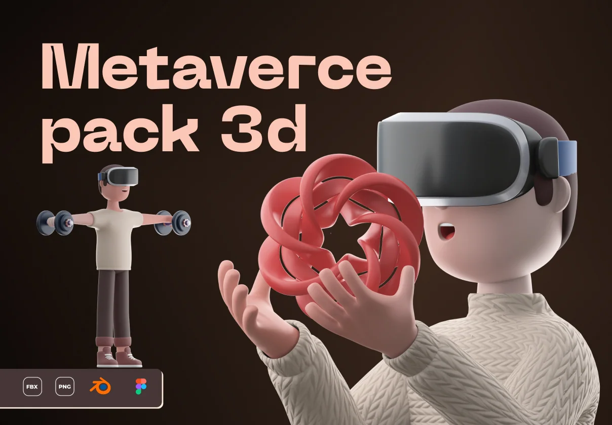Metaverse 3D Illustrations