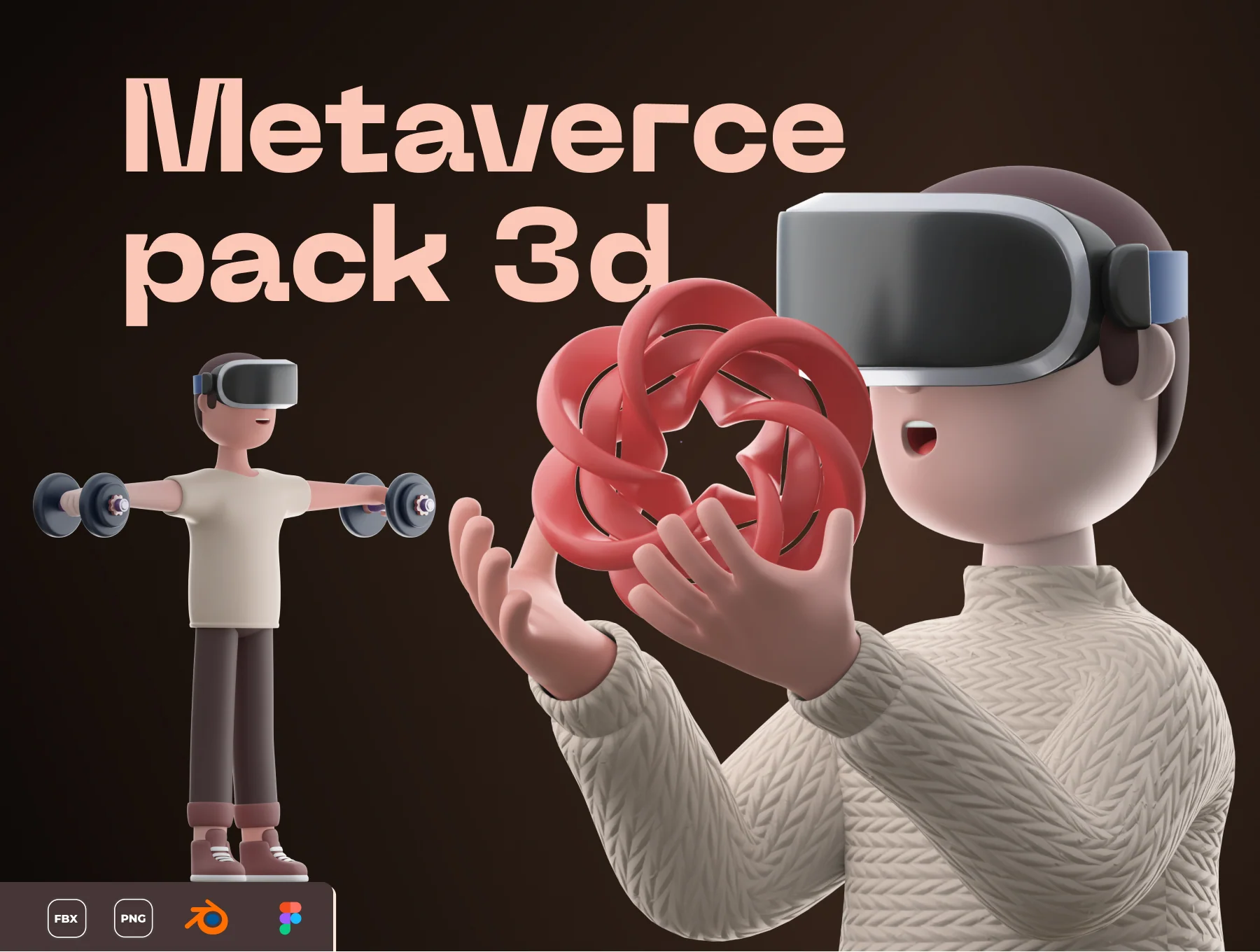 Metaverse 3D Illustrations