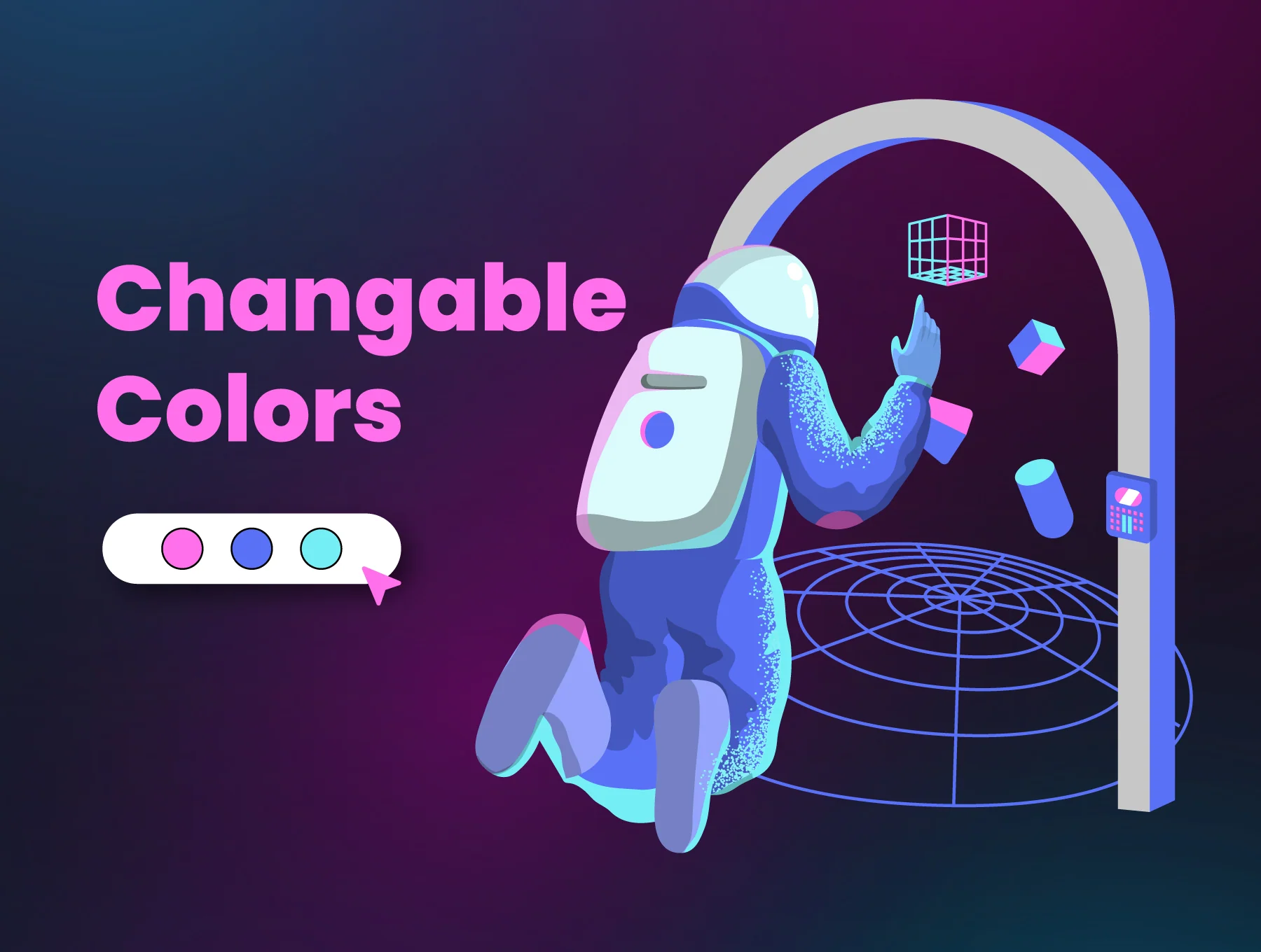 Metaverse Illustration Pack 3