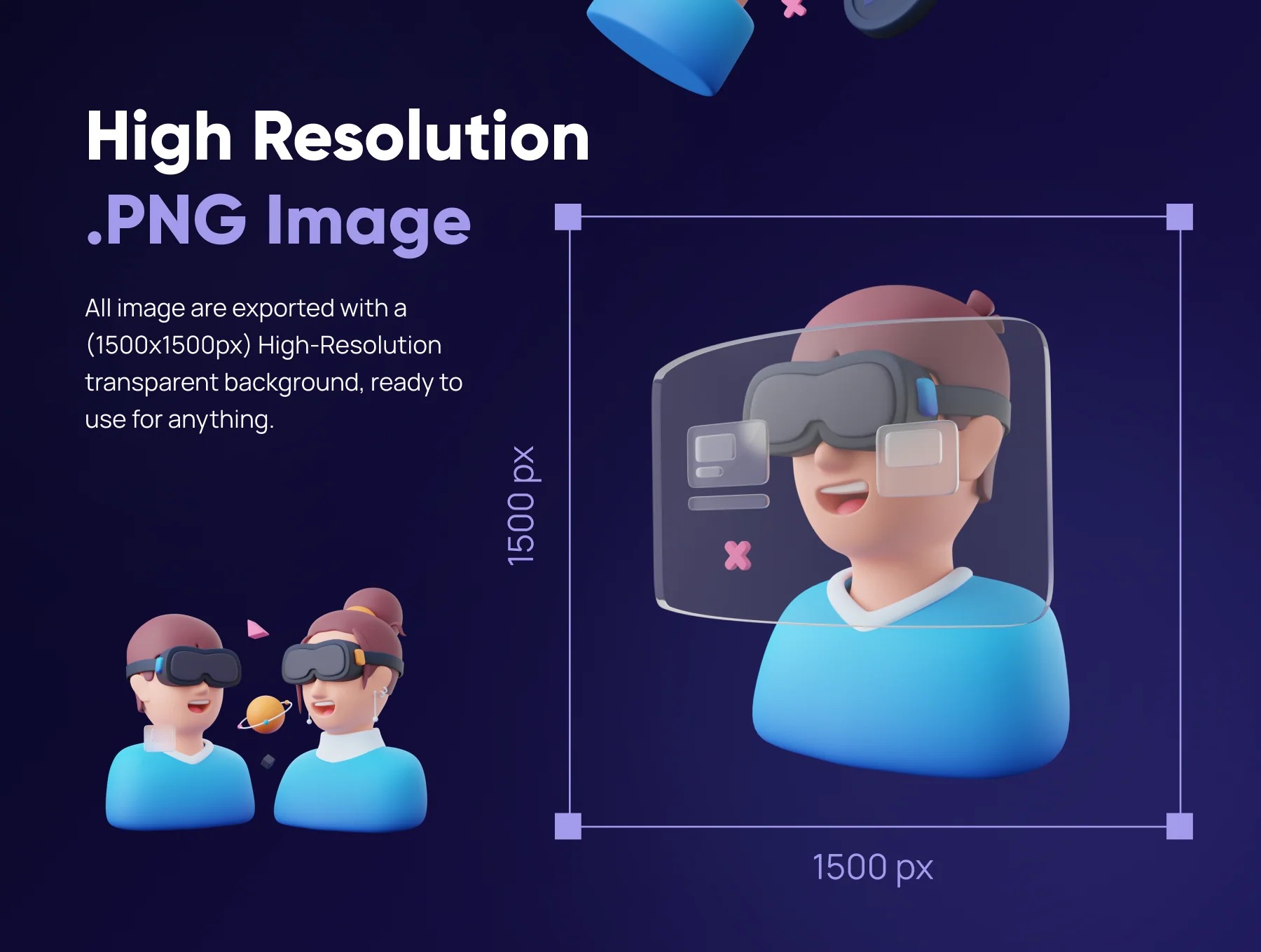 Metaversy - Metaverse 3D Icon Set 4