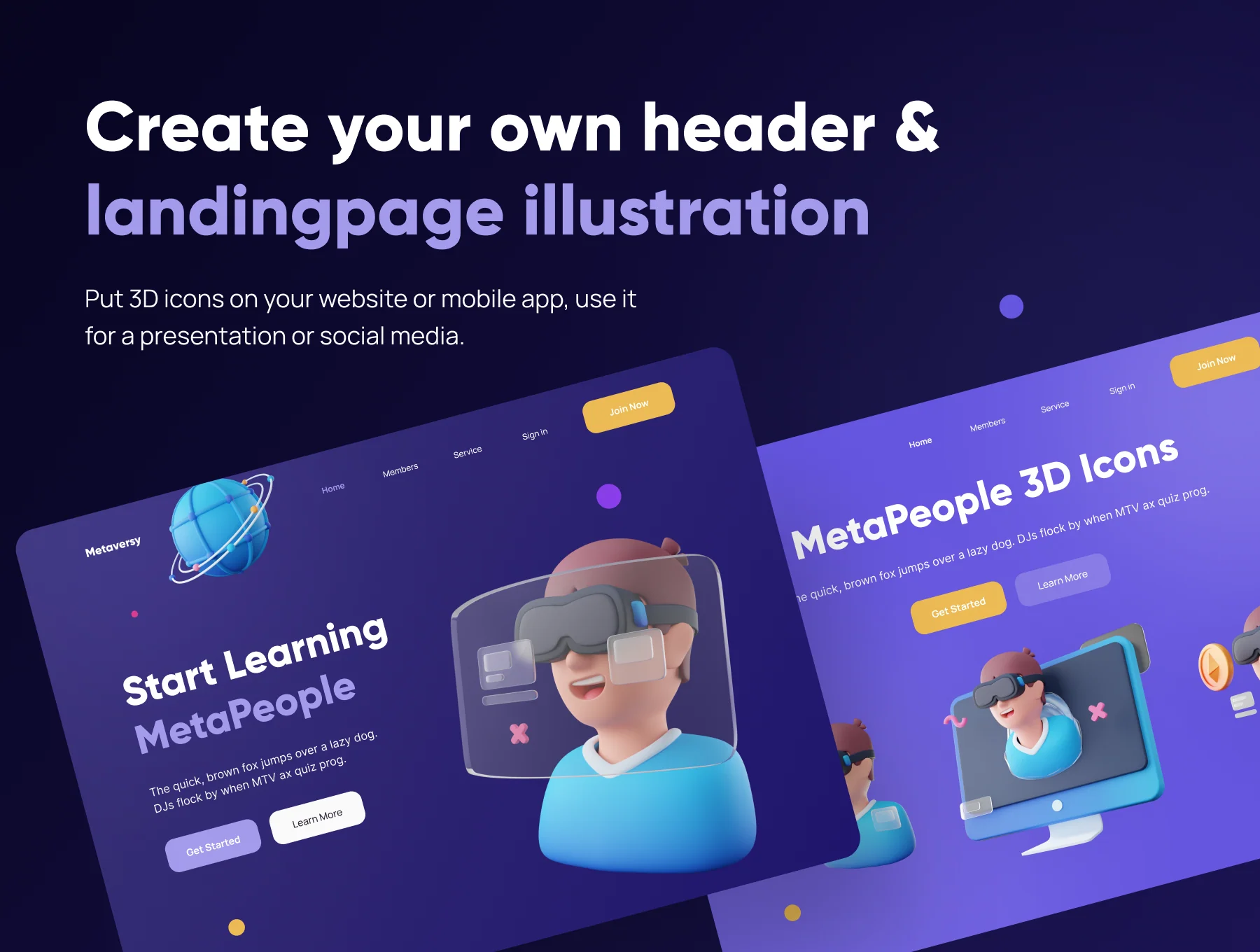 Metaversy - Metaverse 3D Icon Set 6