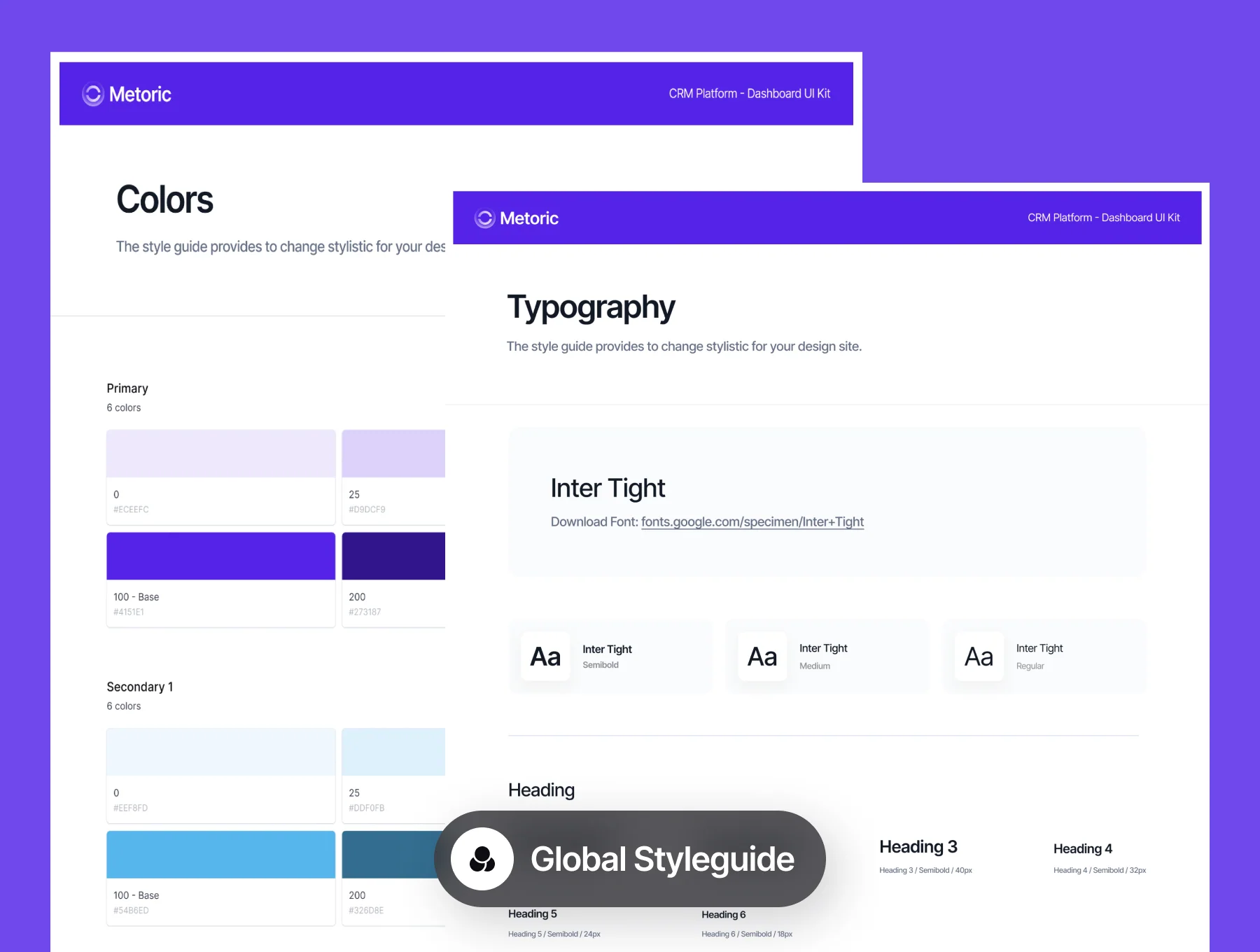 Metoric - Sales Analytics Dashboard UI Kit 4