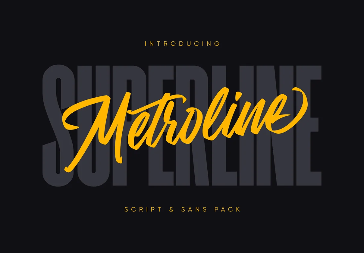 Metroline Script & Sans Pack