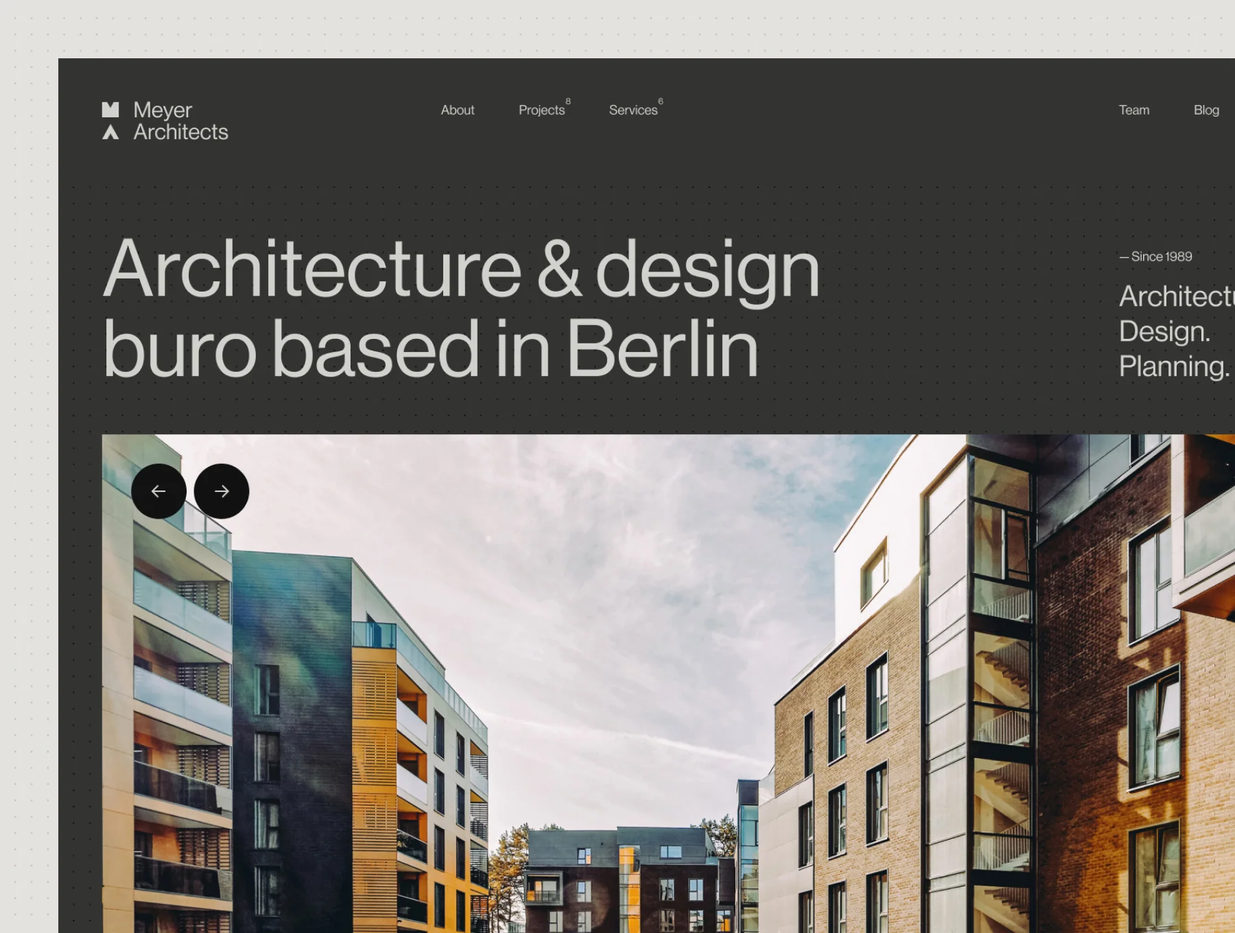 Meyer Architects — Architecture Figma Template 9