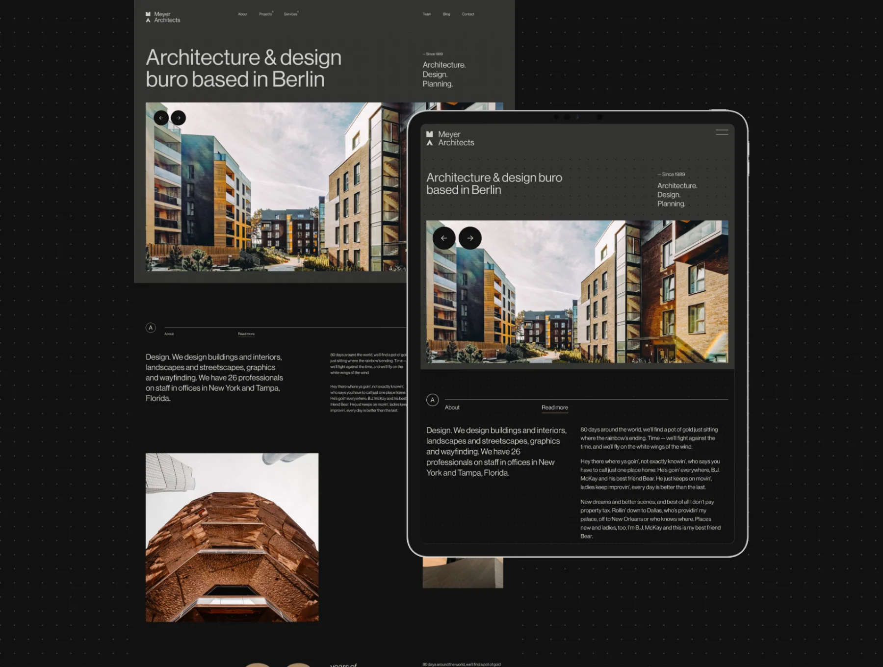 Meyer Architects — Architecture Figma Template 5